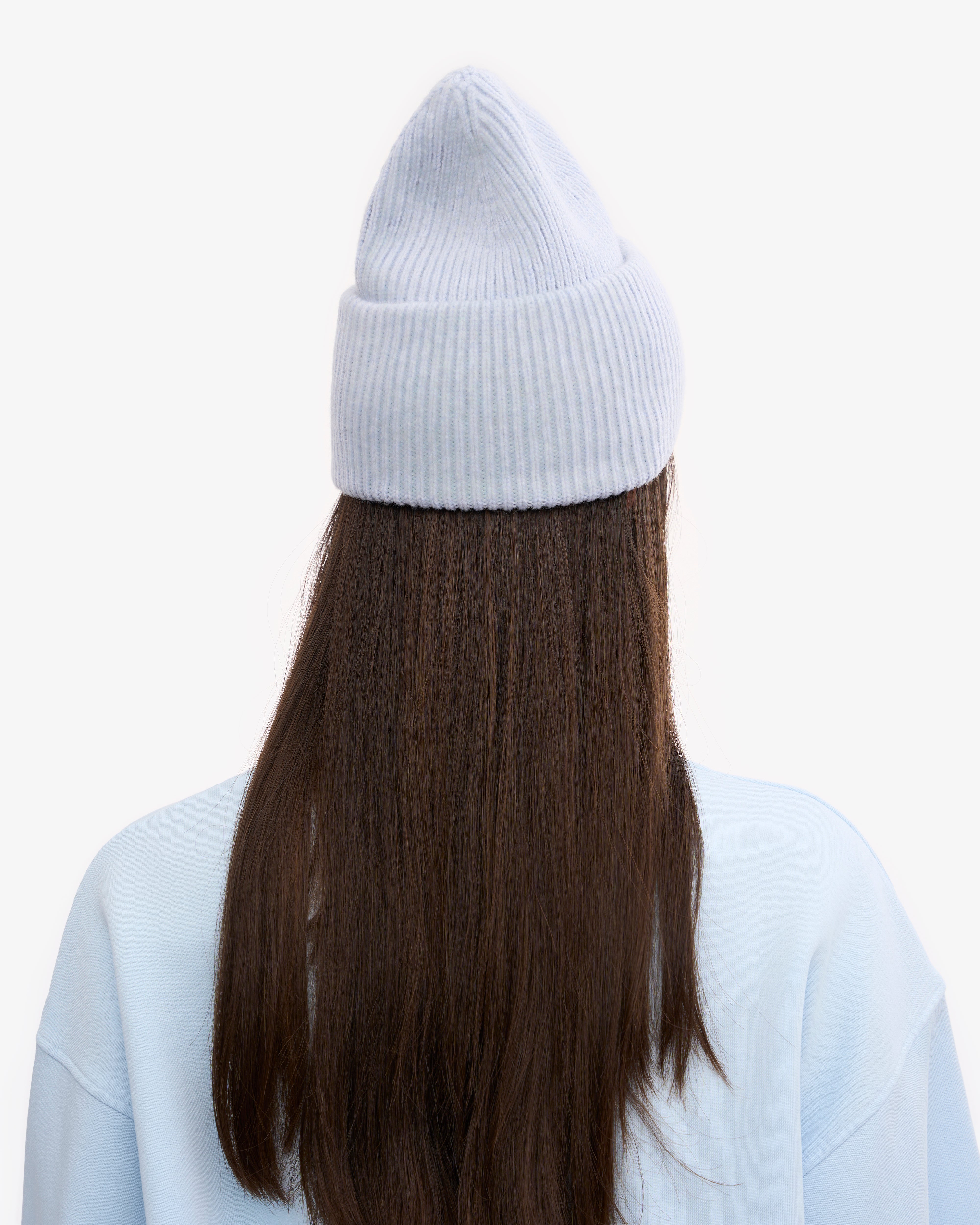 Premium Merino Wool Beanie - Polar Blue for Men & Women - Warm Winter Hat for Skiing, Hiking & Outdoor Activities