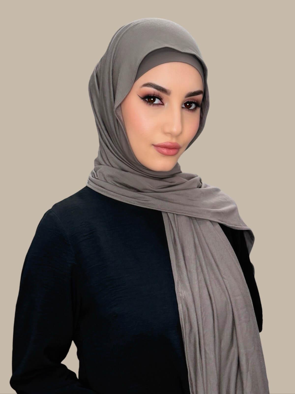 Premium Jersey Hijab Hazel - Soft & Comfortable Muslim Scarf for Women - Perfect for Daily Wear, Prayer, and Modest Fashion