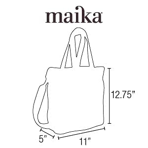 MAIKA Eco-Friendly Recycled Canvas Commuter Tote Bag - Stylish & Durable Work & Travel Tote for Women | Perfect for Office, Gym & Weekend Getaways