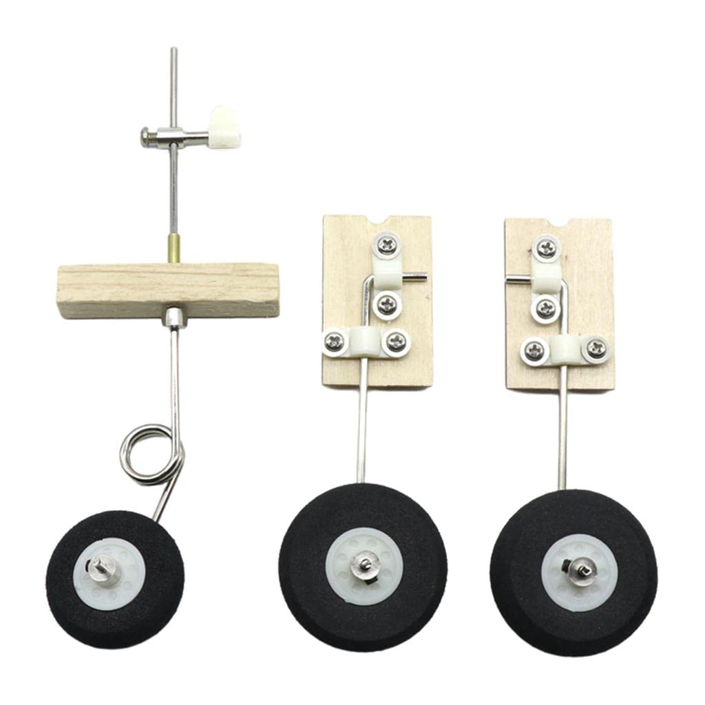 SU27 RC Plane Landing Gear - Durable KT Board DIY Steering Wheel Replacement Parts for RC Fixed Wing Aircraft - Perfect for Hobbyists, Craft Enthusiasts & RC Plane Repair (Ideal for Outdoor Flying & DIY Projects)