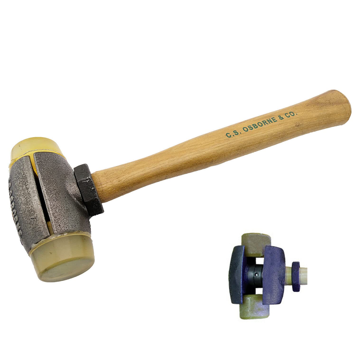 C.S. Osborne Urethane Split Head Hammer #395-3U - 3