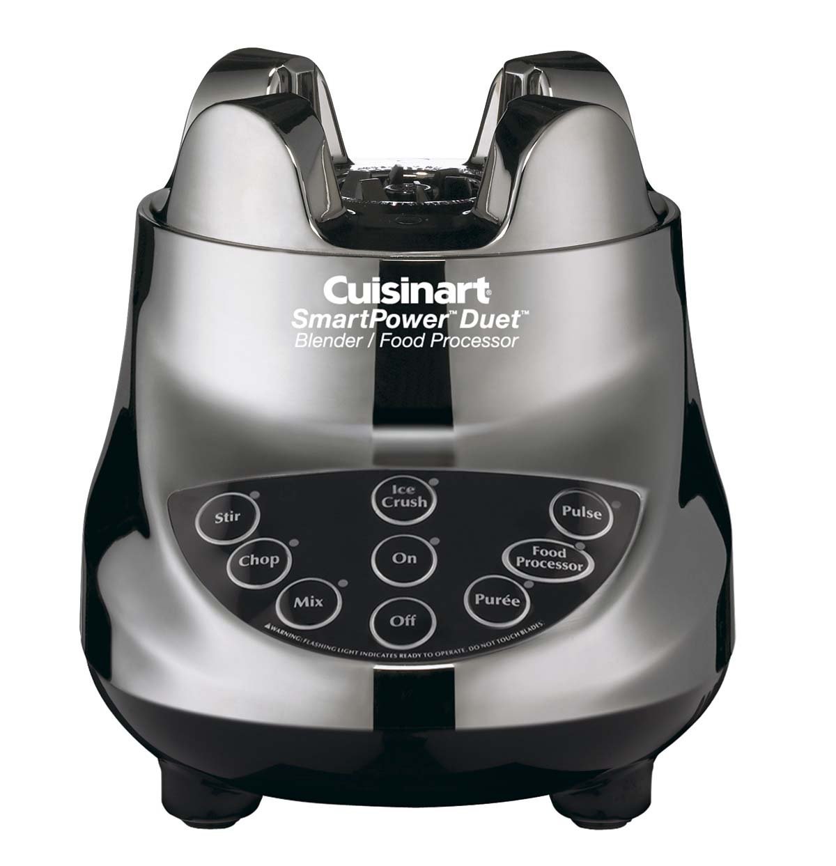Cuisinart BFP-703BC Smartpower Duet Blender and Food Processor Combo - 3-Cup Brushed Chrome (Renewed) | Perfect for Smoothies, Sauces & Meal Prep