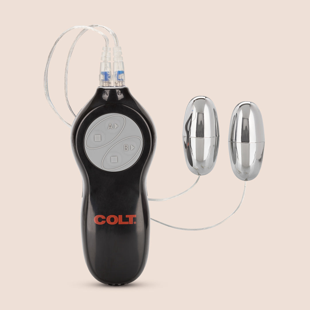 COLT® Twin Turbo Bullets - 7 Function Powerful Bullet Vibrator for Women, Couples & Solo Play | Waterproof, Rechargeable & Ultra Quiet Personal Massager for Sensual Pleasure & Relaxation