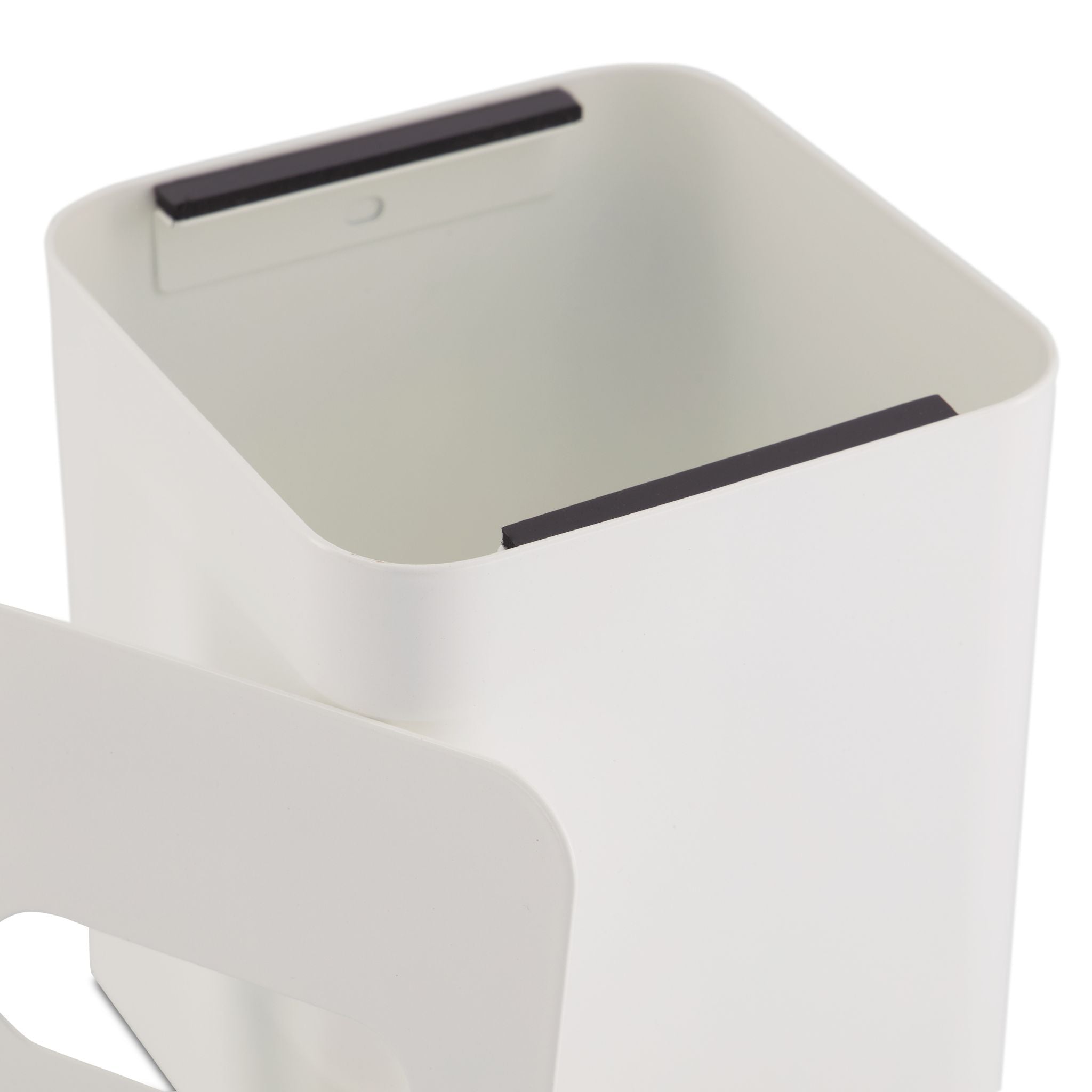 Square Tissue Box with Metal Lid - White & White | Modern Home Decor for Living Room, Bathroom & Office | Stylish & Functional Tissue Holder