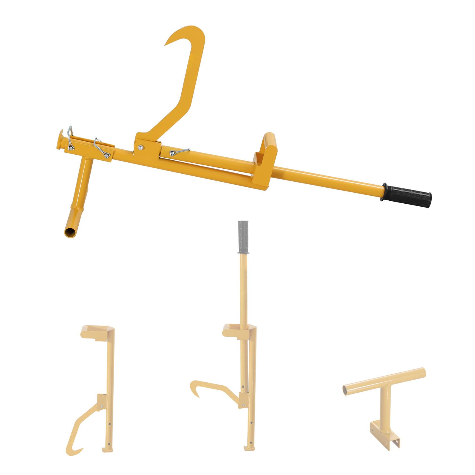Heavy Duty Log Hauler & Timberjack with Jack Handle - Cant Hook Log Jack Lifter for Felling, Logging & Forestry - Perfect for Firewood Processing, Lumberjacking & Woodland Management