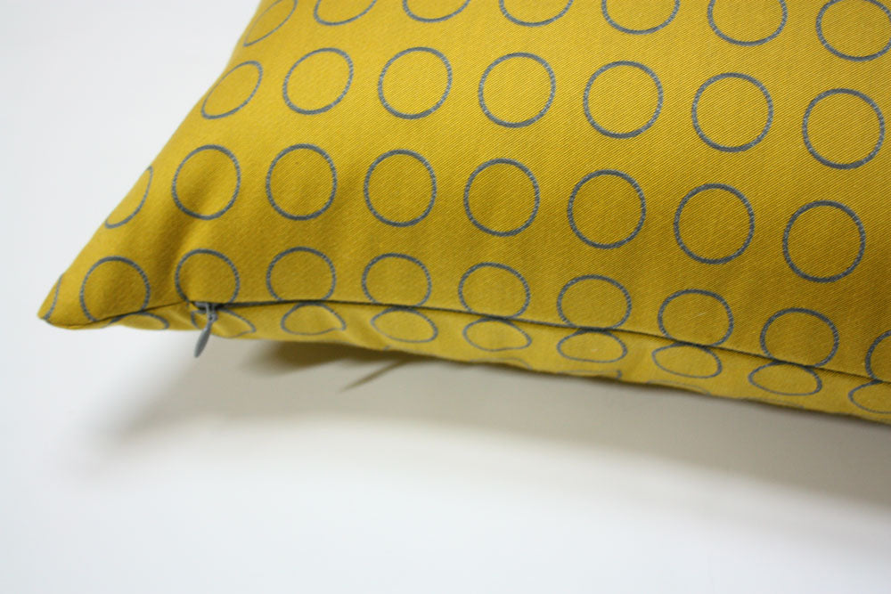 Maharam Repeat Dot Gold Pillow - Modern Decorative Throw Pillow for Sofa, Bed & Home Decor - Perfect for Living Room, Bedroom & Office Accent