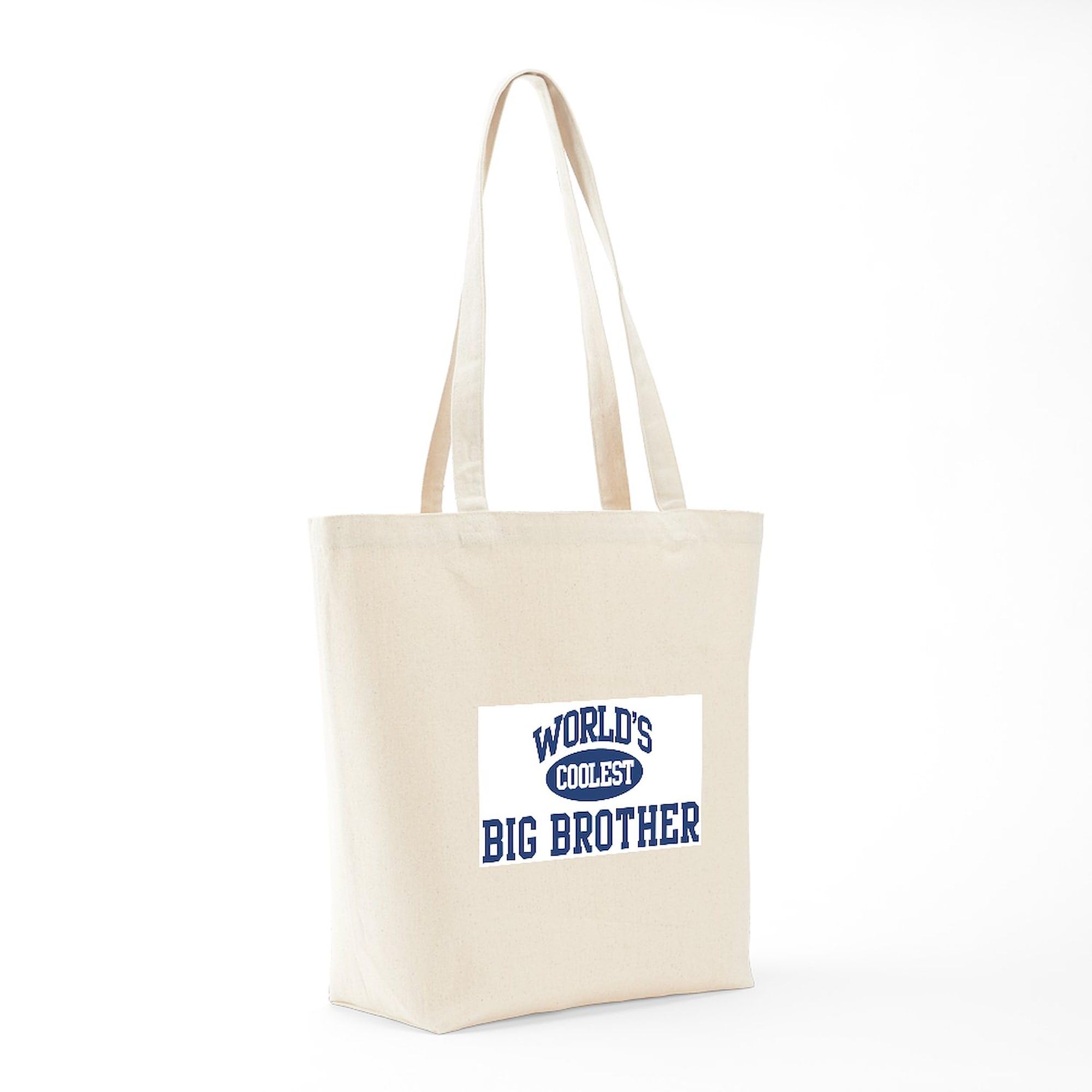 Coolest Big Brother Canvas Tote Bag - Eco-Friendly Reusable Shopping Bag for Groceries, Beach & School | Durable Natural Cotton Tote with Spacious Design