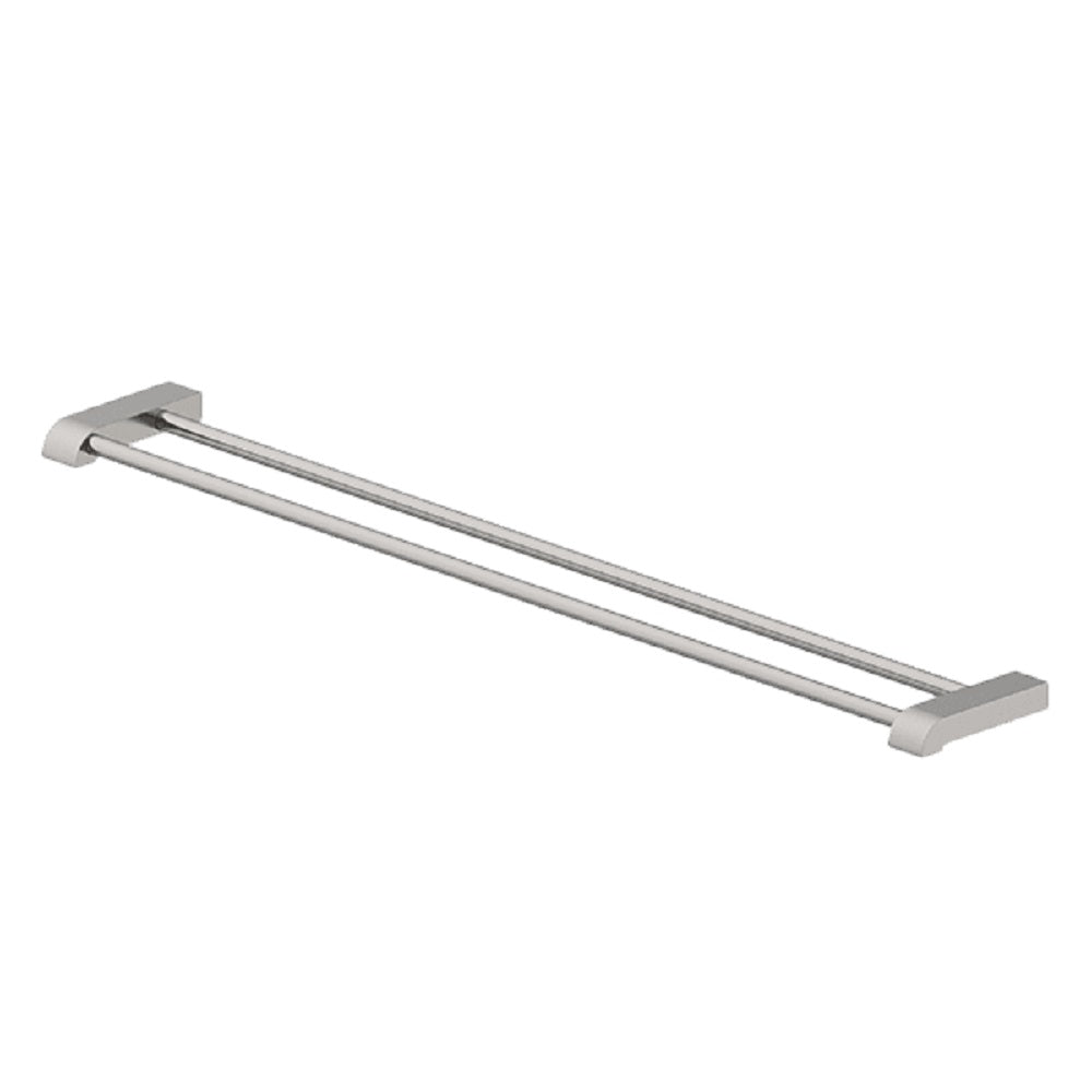Abey Park Avenue 30-Inch Double Towel Rail - Brushed Nickel Finish - Bathroom Towel Holder for Spa, Hotel & Home Use - 760mm Wall Mounted Towel Bar