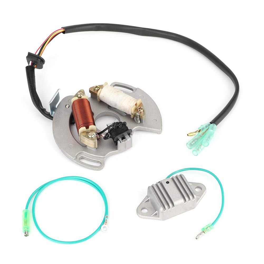 YAMAHA Blaster 200 YFS200 ATV Ignition Coil Magneto Stator Plate Rotor with Regulator - Compatible 1997-2002 Models | Off-Road ATV Replacement Part for Enhanced Performance