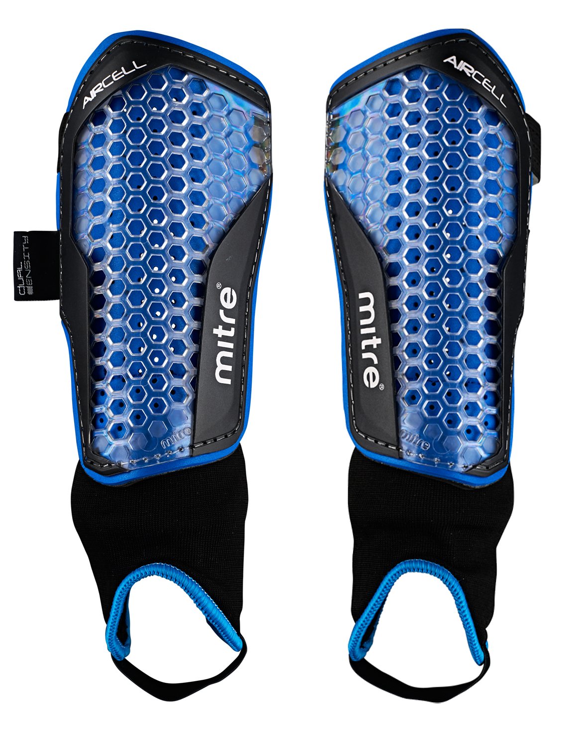 Mitre Air Cell Power Shin Guard - Lightweight Soccer Shin Guards for Men & Women - Perfect for Football, Training & Match Play