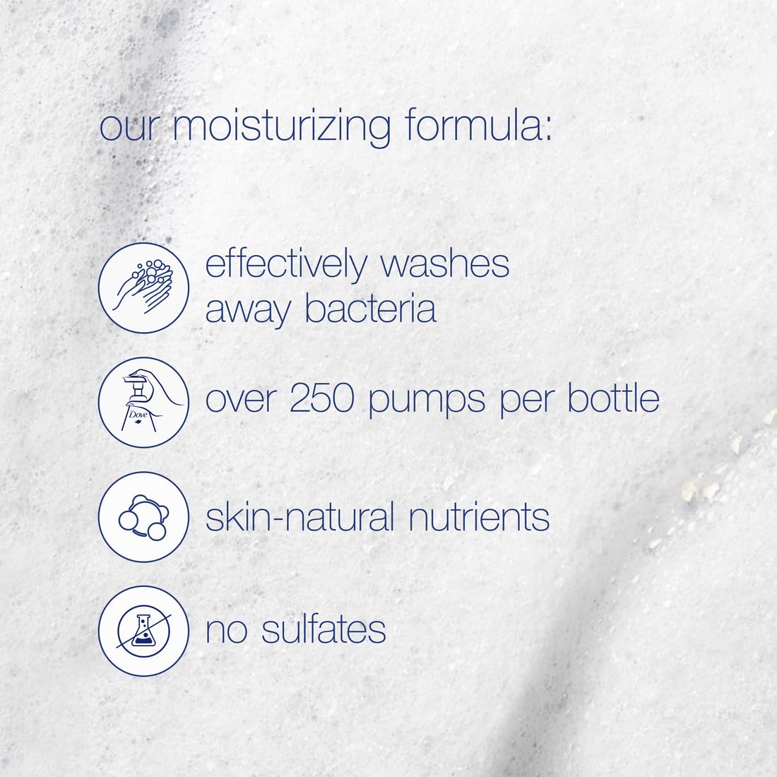 Dove Instant Foaming Body Wash with Shea Butter & Warm Vanilla - Pack of 4 | Deep Moisture Body Wash for Dry Skin - Hydrating & Moisturizing Skin Cleanser | Perfect for Shower, Bath & Daily Skincare Routine