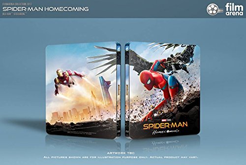 Spider-Man Homecoming 3D & 2D Blu-ray Steelbook - FilmArena Exclusive Edition #1 with Full Slip & Lenticular Magnet (Region Free) - Perfect for Marvel Collectors & Home Theater Enthusiasts
