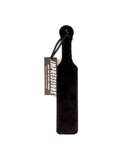 Premium Leather Spanking Paddle with Soft Black Fur - BDSM, Spanking, Sensation Play - Perfect for Couples, Roleplay, and Sensual Bonding
