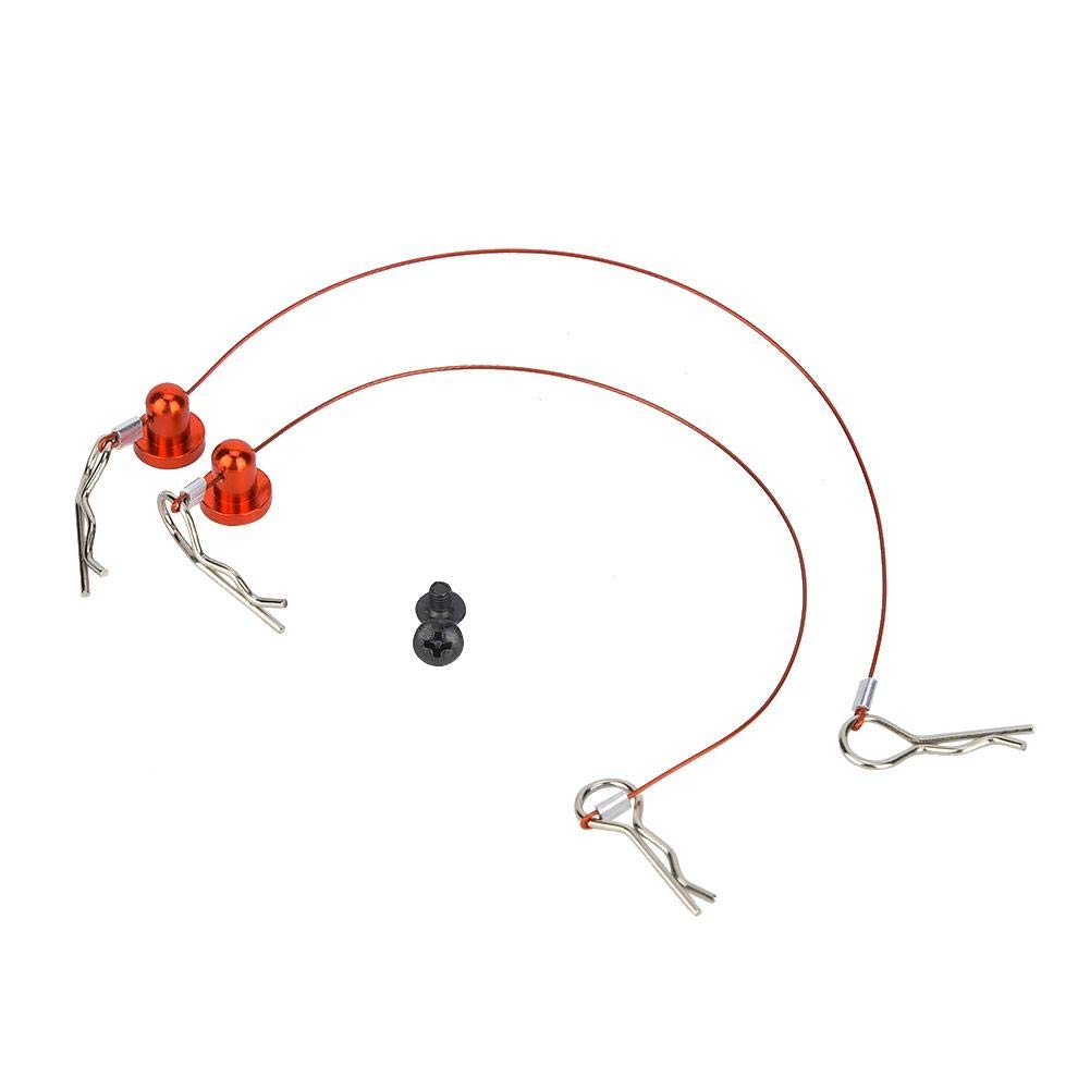 V GEBY 1/10 RC Car Body Shell Clip Pins - Red Automotive Fasteners for RC Vehicle Body Panels | Perfect for Off-Road Racing and RC Car Maintenance