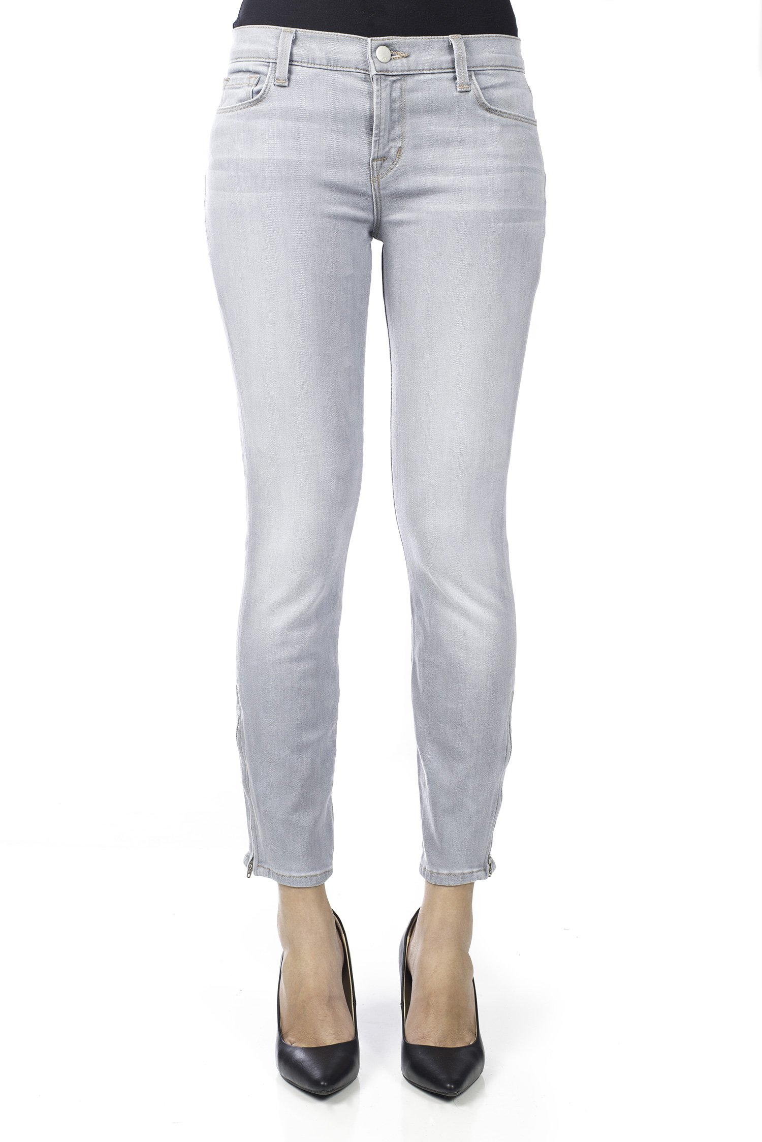 J Brand Women's 8351 High-Rise Skinny Jeans in Grey - Size 29 | Comfortable Stretch Denim Pants for Work, Casual & Night Out