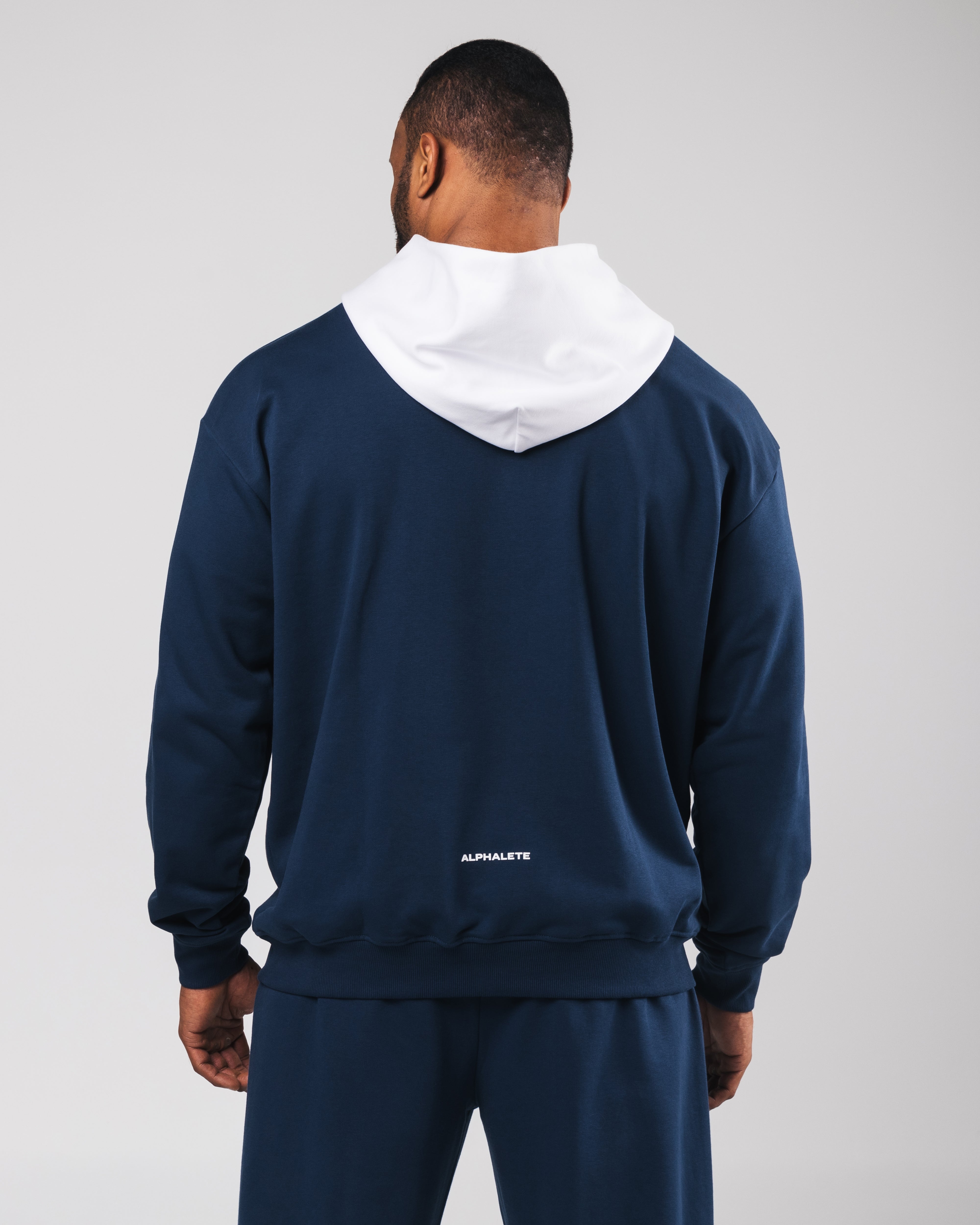 Premium Heavyweight Three-Pillar Hoodie with Denim Accents - Cozy & Durable for Outdoor Adventures and Casual Wear
