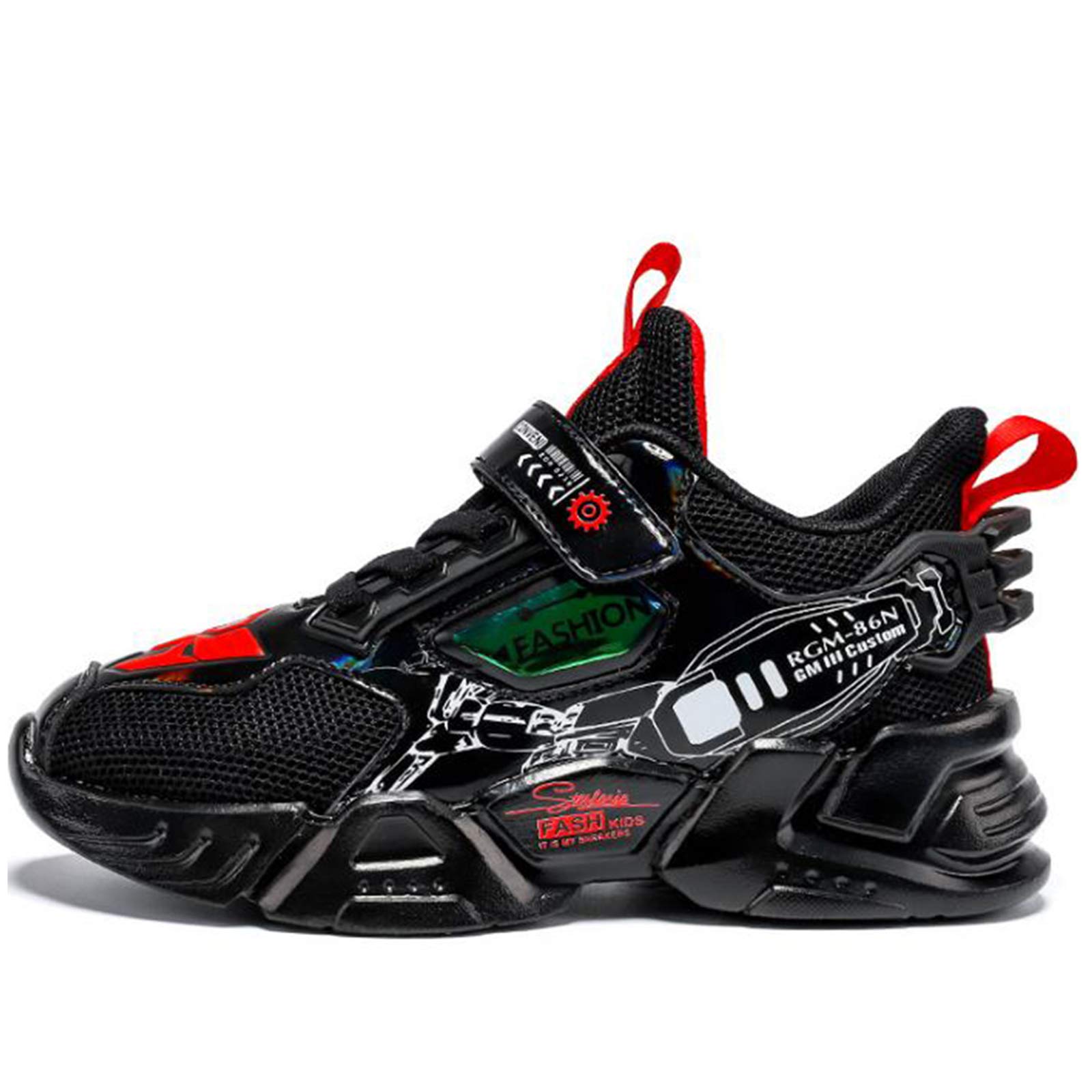 **Boys' Breathable Mesh Sports Shoes - Lightweight Basketball & Running Shoes for Kids - Trendy Casual Sneakers for School, Play & Outdoor Activities**