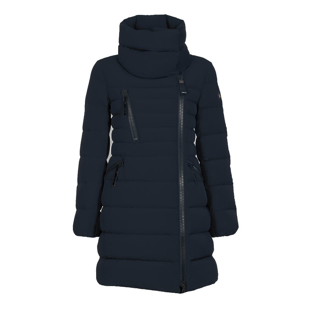 Women's Long Quilted Down Jacket - Winter Warm Puffer Coat with Hood, Waterproof & Windproof for Outdoor Activities, Hiking, Skiing, and Cold Weather Fashion