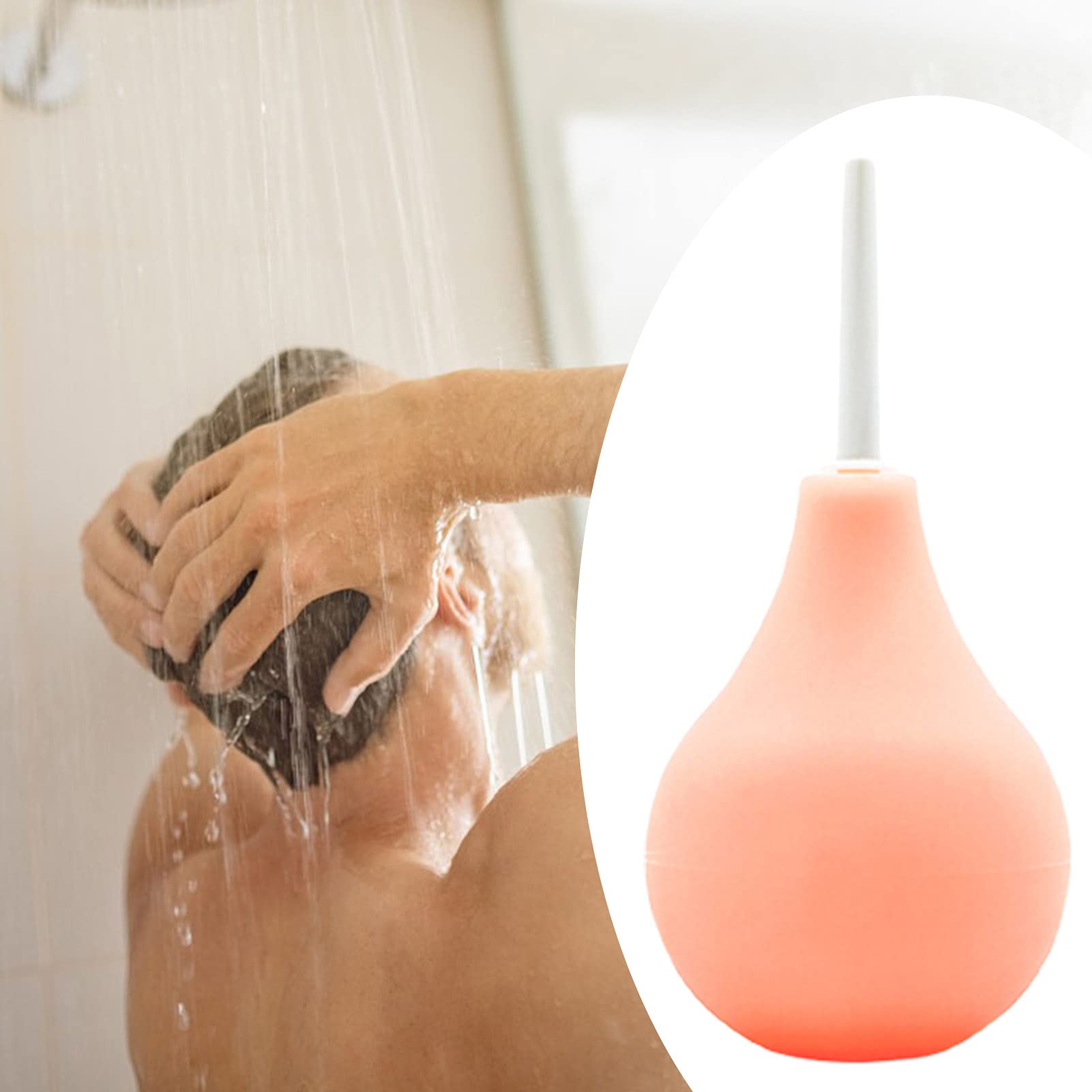 Safe Flexible Anal Cleaner Plug - Waterproof Silicone Irrigator for Gentle & Hygienic Cleaning - Perfect for Enema, Colon Cleansing & Adult Play