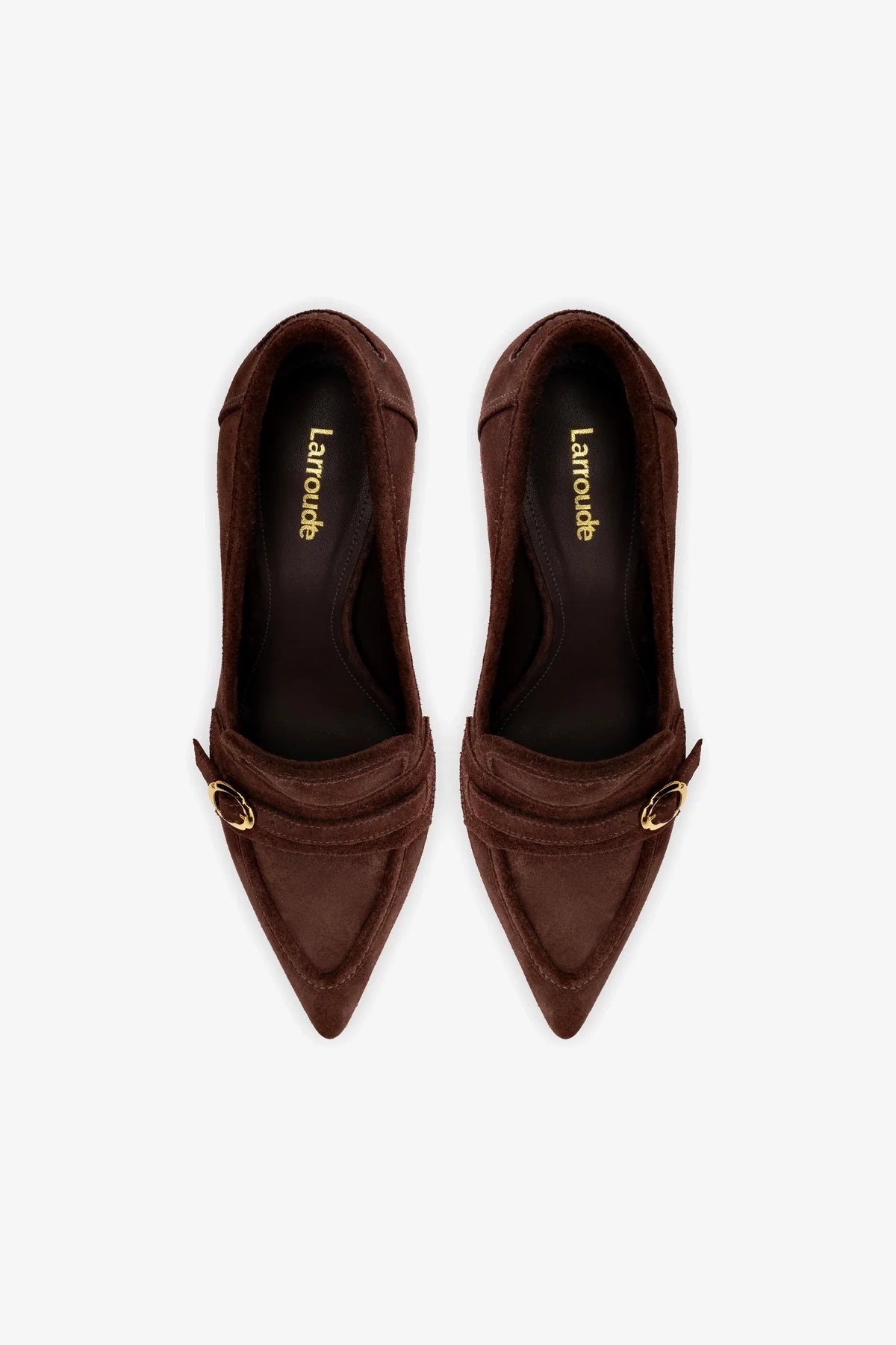 Susan Women's Brown Suede Chunky Heel Pump Shoes - Comfortable & Stylish for Office, Party & Evening Wear