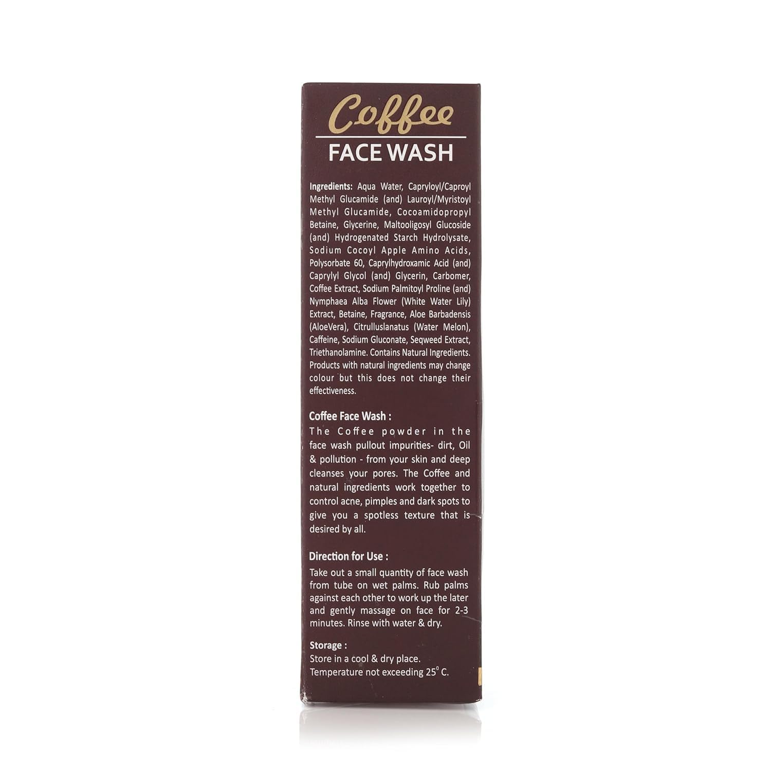 Deep Cleansing Coffee Face Wash for Oily Skin - Oil Control & Detoxifying Facial Cleanser for Men & Women - Anti-Pollution Daily Face Wash for Summer - 100ml - Perfect for Morning & Night Skincare Routine