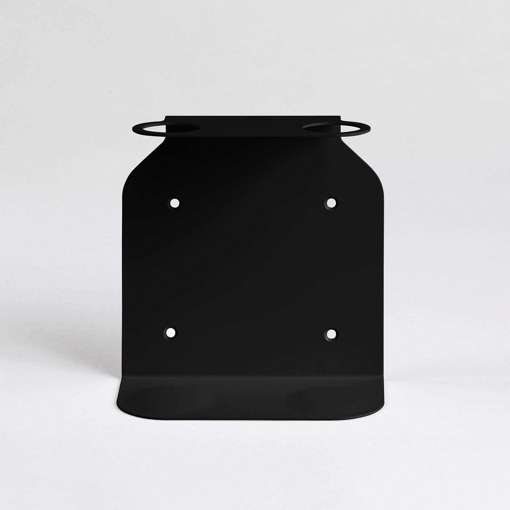 Dual Soap Dispenser Holder - Wall Mounted Bathroom Organizer with Strong Adhesive, Black | Perfect for Kitchen, Bathroom Sink Countertop & Vanity Organization