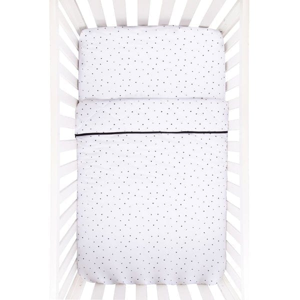 Elys & Co 4-Piece Baby Crib Bedding Set - Soft Cotton Crib Sheets, Fitted Crib Skirt, Bumper Pads - Perfect for Nursery Decor & Newborn Sleep Comfort
