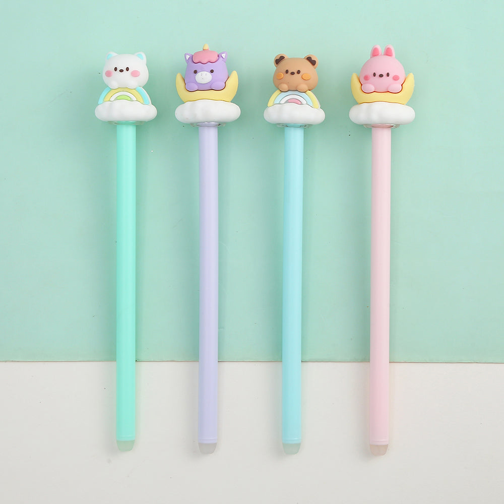 Angel Animals Gel Pen 0.5mm Fine Point Black Ink - Smooth Writing for School, Office & Journaling