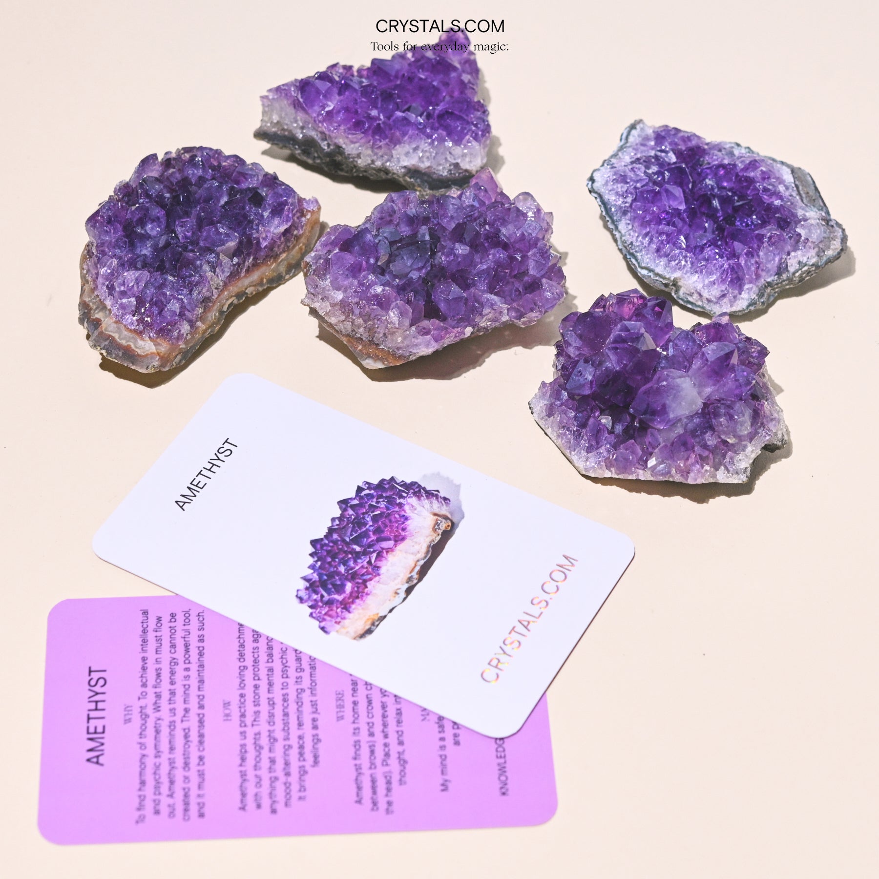 Natural Brazilian Amethyst Cluster - Raw Purple Crystal Specimen for Healing, Meditation & Home Decor | Spiritual Gifts, Reiki Energy Stone, Feng Shui Display