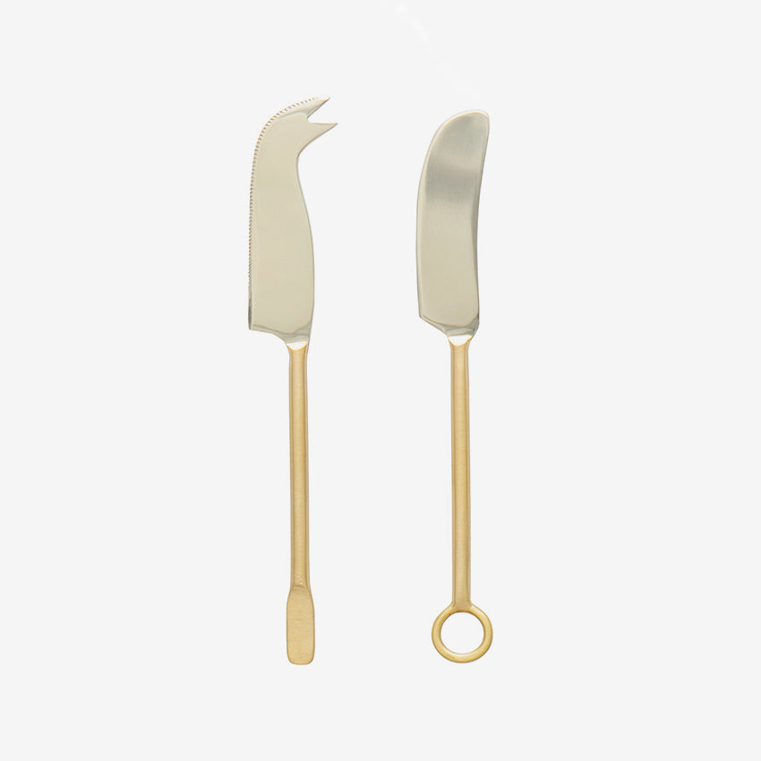 Artisan 85 | Premium Sable 2-Piece Cheese Board Set with Knives - Perfect for Wine Pairing, Charcuterie & Entertaining