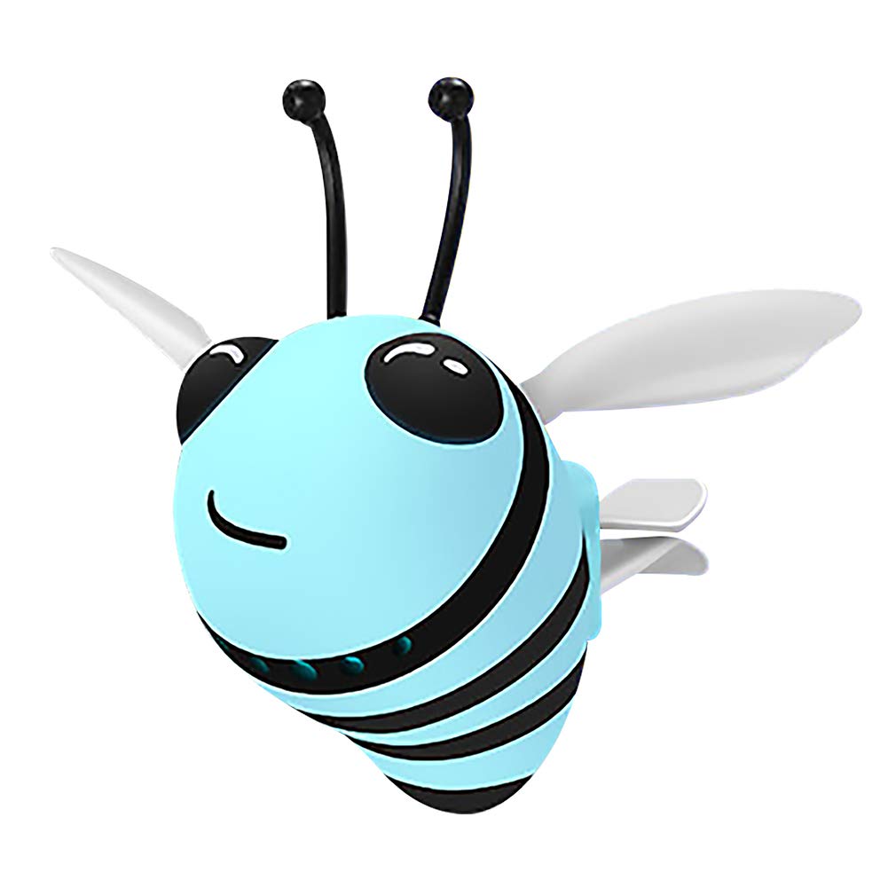 Premium Car Vent Clip Air Freshener - Bee-Shaped Fragrance Diffuser for Women | Long-Lasting Scent | Blue Color | Perfect for Cars, Offices & Home Decor