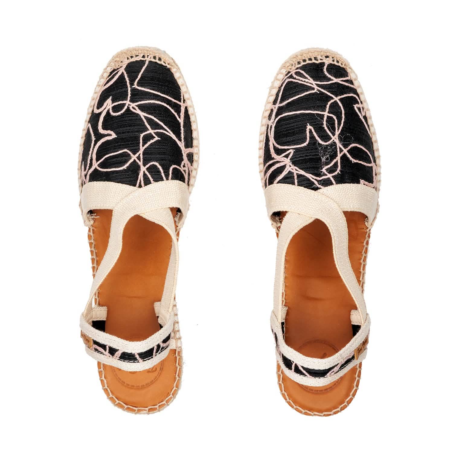 Women's Embroidered Wedge Espadrille Shoes - Terra TA - Comfortable Summer Sandals for Beach, Vacation & Casual Outings