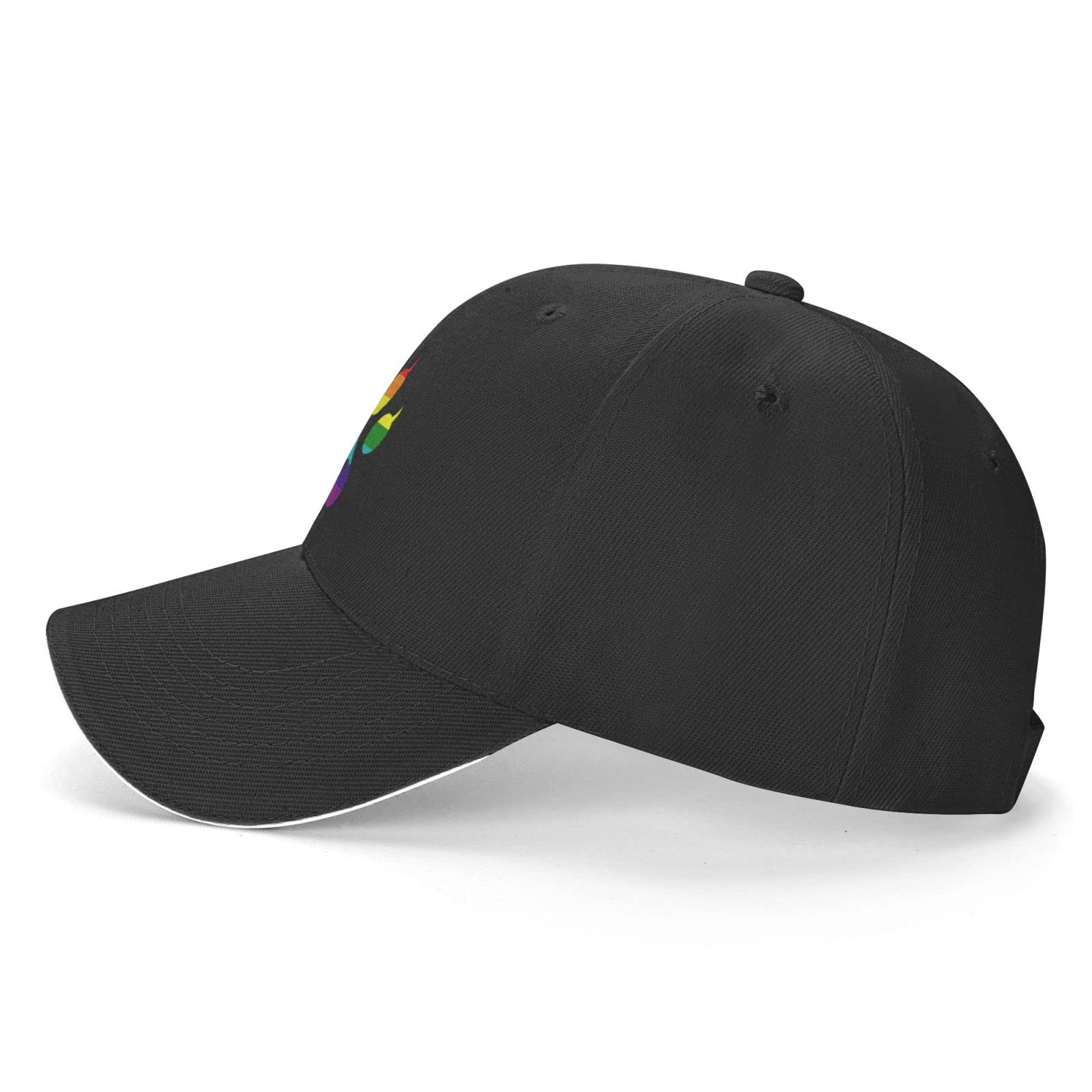 Gay Furry Pride Baseball Cap - Adjustable Trucker Hat for LGBTQ+ Community - Custom Black Outdoor Golf Hat - Perfect for Pride Parades, Festivals & Casual Wear
