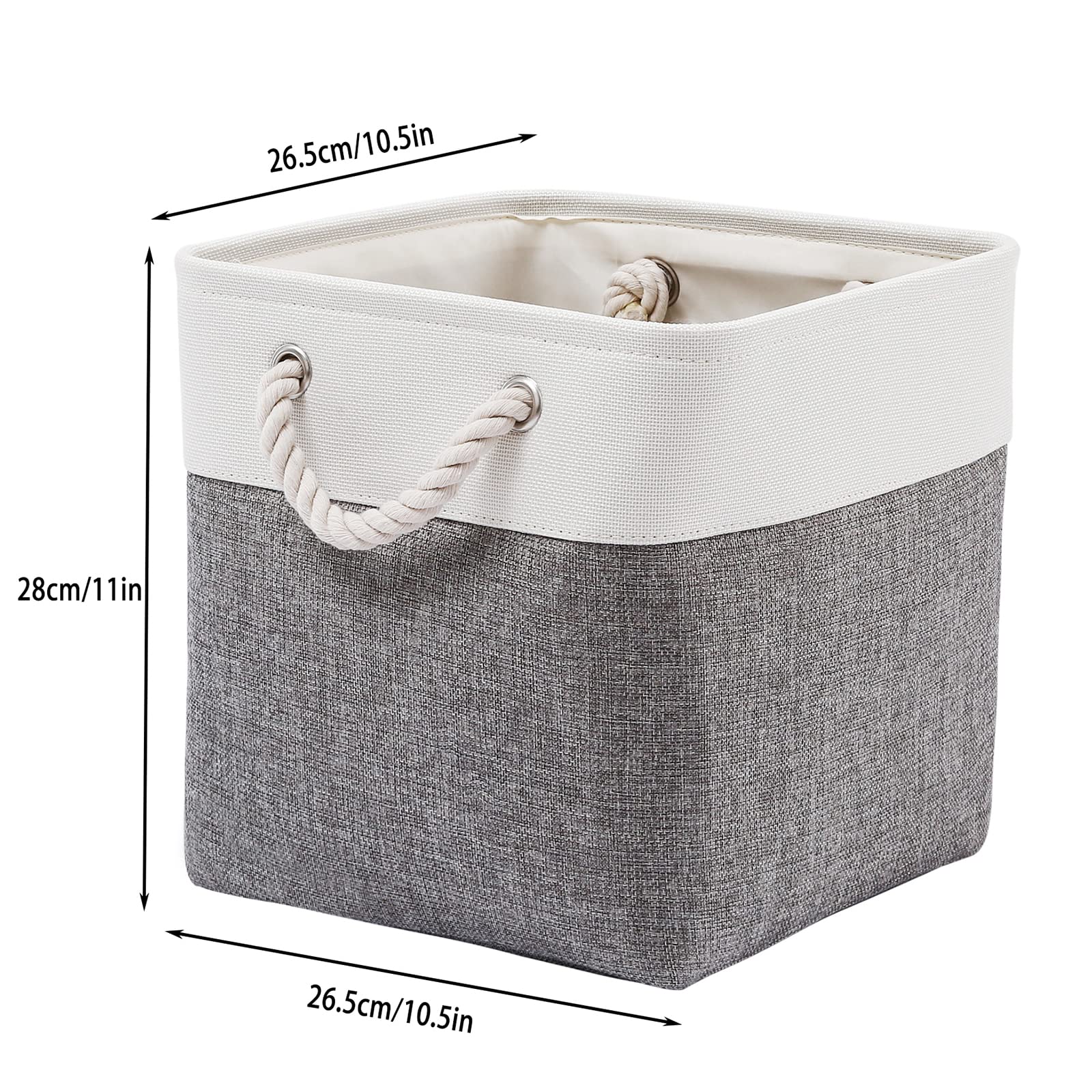 Collapsible Fabric Cube Storage Bins 11