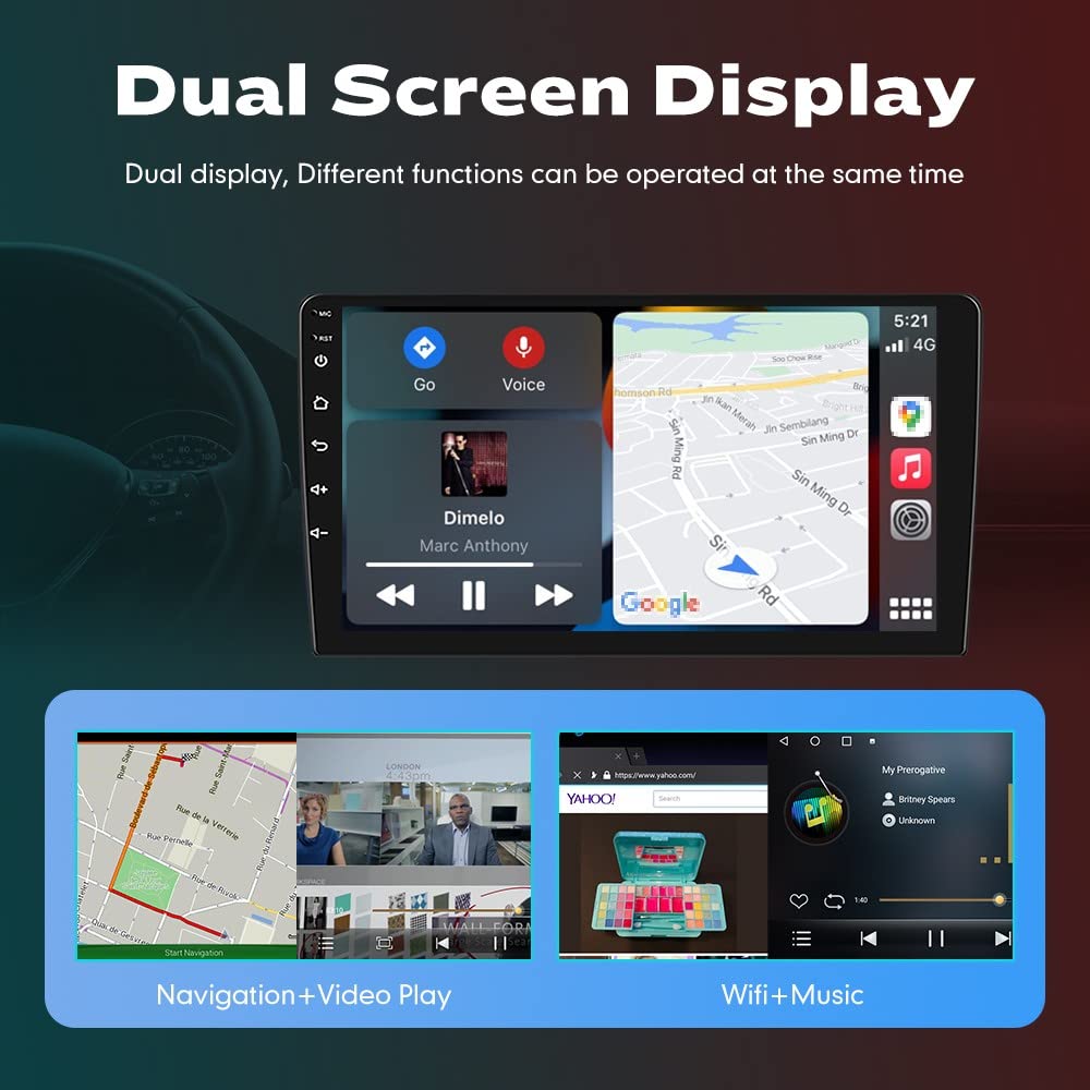 Android 10 Car Stereo with GPS Navigation - 2.5D Touch Screen Multimedia Player for KIA SONET 2020 RHD | Perfect for Road Trips & Daily Commuting