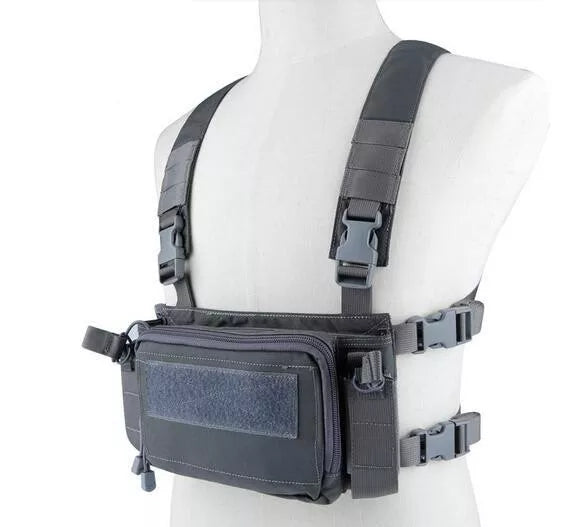 WST VE 55 Tactical Vest 500D - Military Grade Multi-Purpose Molle Vest for Outdoor, Airsoft & Hunting | Adjustable Body Armor Carrier with Pouch System