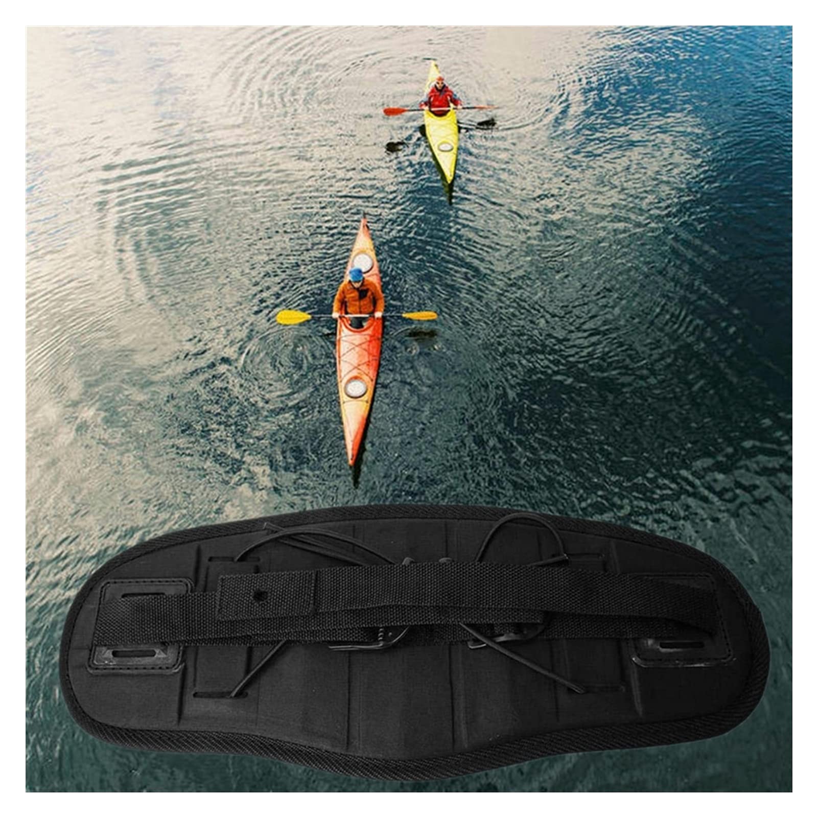 LYMY Kayak Seat Backrest - Thick Foam Padded Canoe & Kayak Chair with Non-Slip Design - Comfortable Kayaking Accessories for Fishing, Surfing & Water Sports