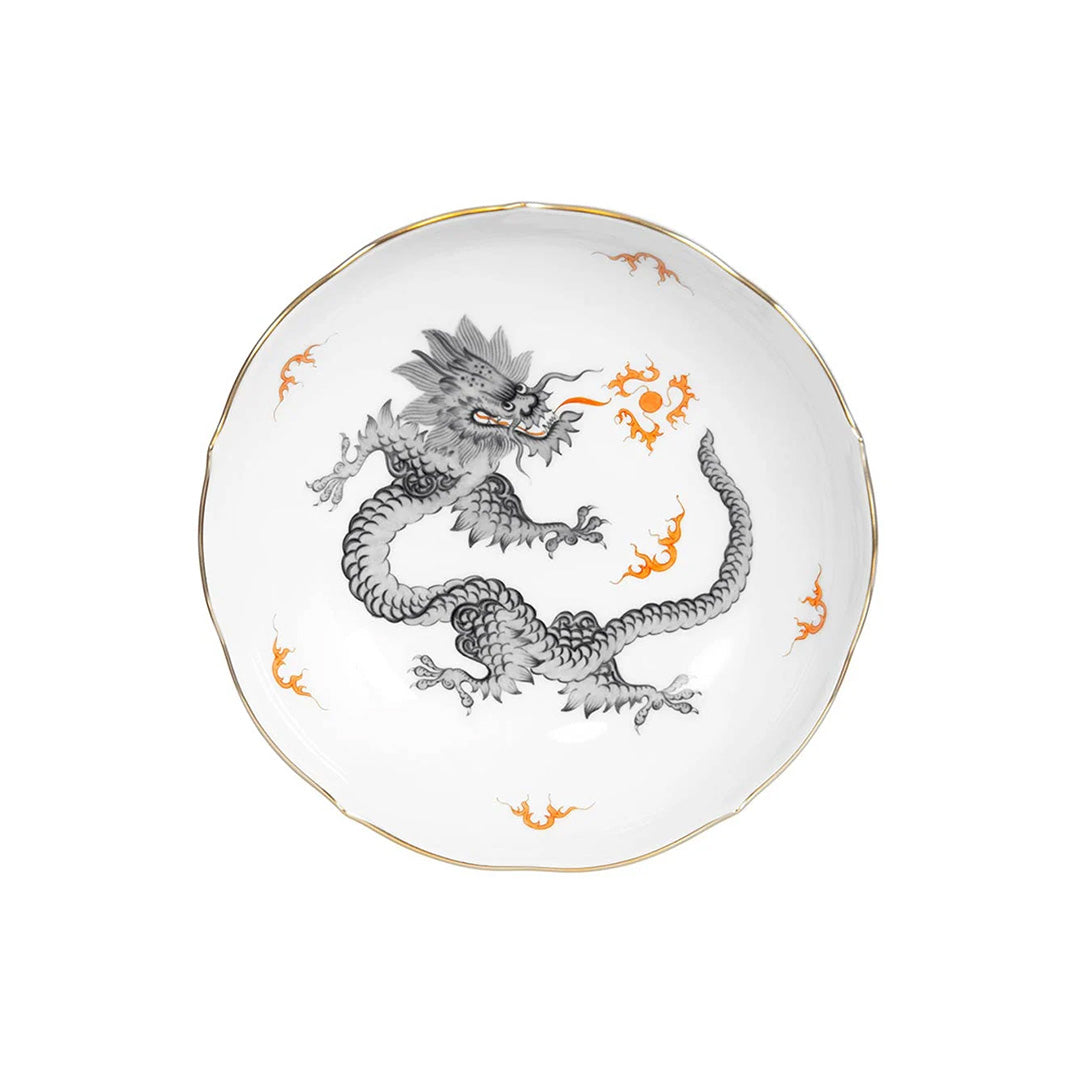 Premium Black Coffee & Tea Saucer Set - Elegant Ming Dragon Design - Perfect for Afternoon Tea, Coffee Breaks, and Asian-Inspired Dining Decor