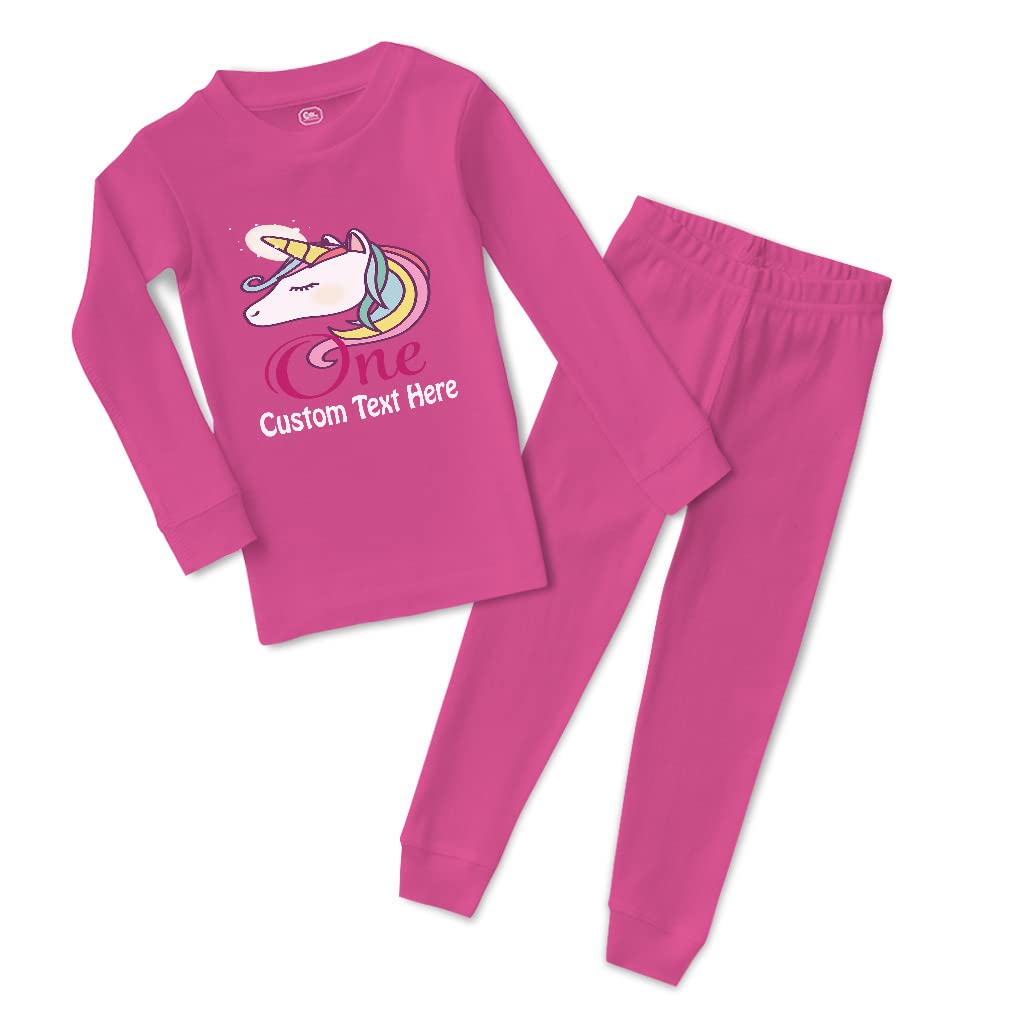 Custom Cotton Toddler Pajamas for Boys & Girls - 1st Birthday Outfit | Snug Fit Holiday Pajama Set for Christmas, Family Photos & Special Occasions