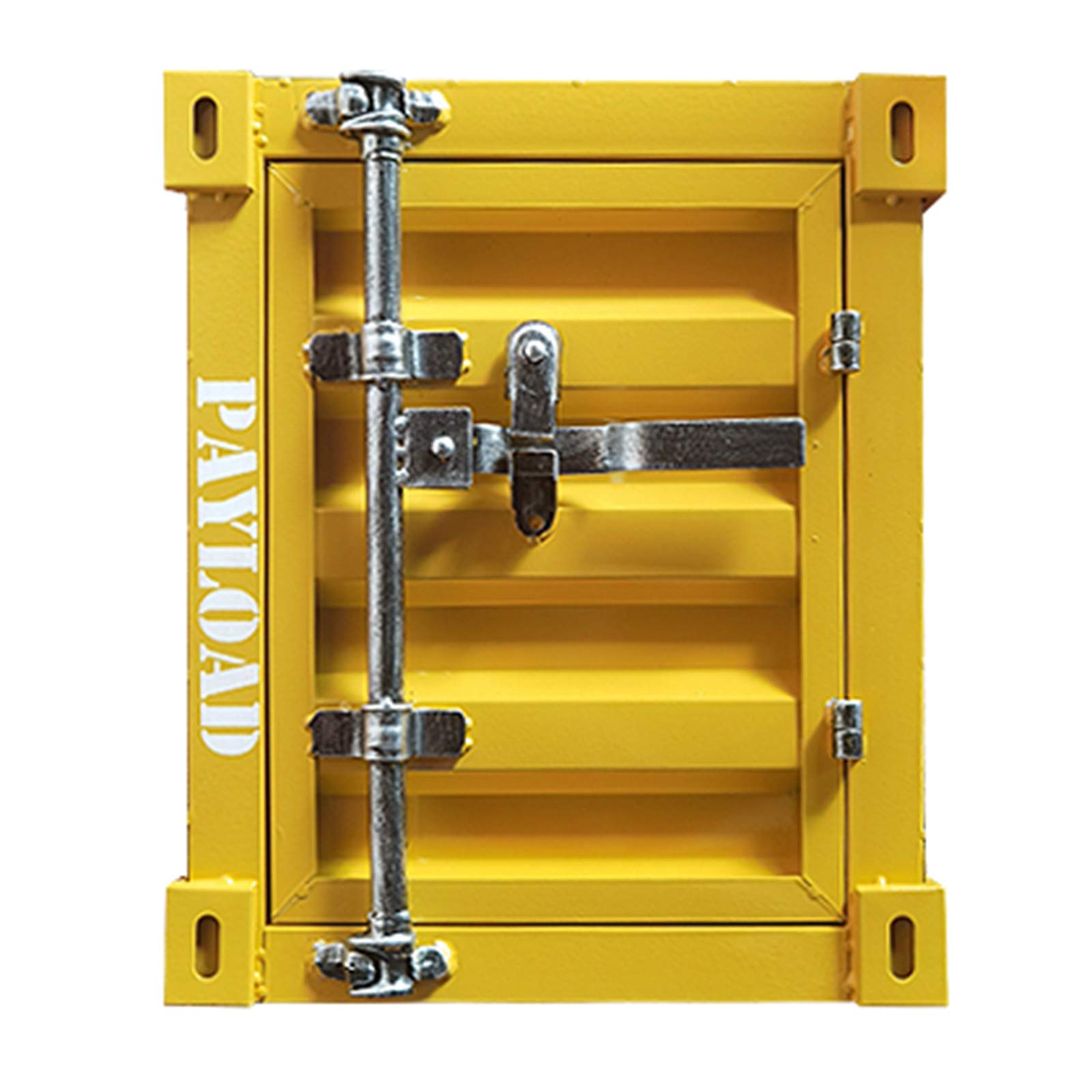 Industrial Style Metal Coffee Table - Creative Container Locker Design Iron Side Table for Living Room, Bedroom & Office - Yellow B Sofa Table, Corner Table & Telephone Table - Perfect for Modern Home Decor & Small Space Furniture Arrangement