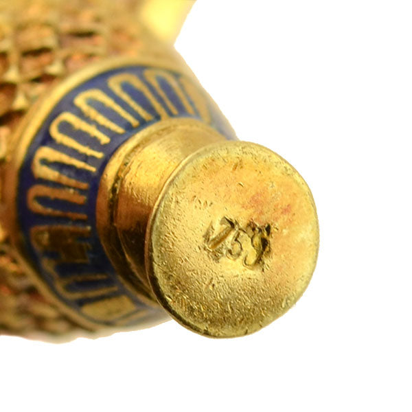 Victorian Style 18K Gold Plated Petite Enameled Urn Pendant Necklace - Elegant Jewelry Gift for Women, Perfect for Valentine's Day & Anniversary