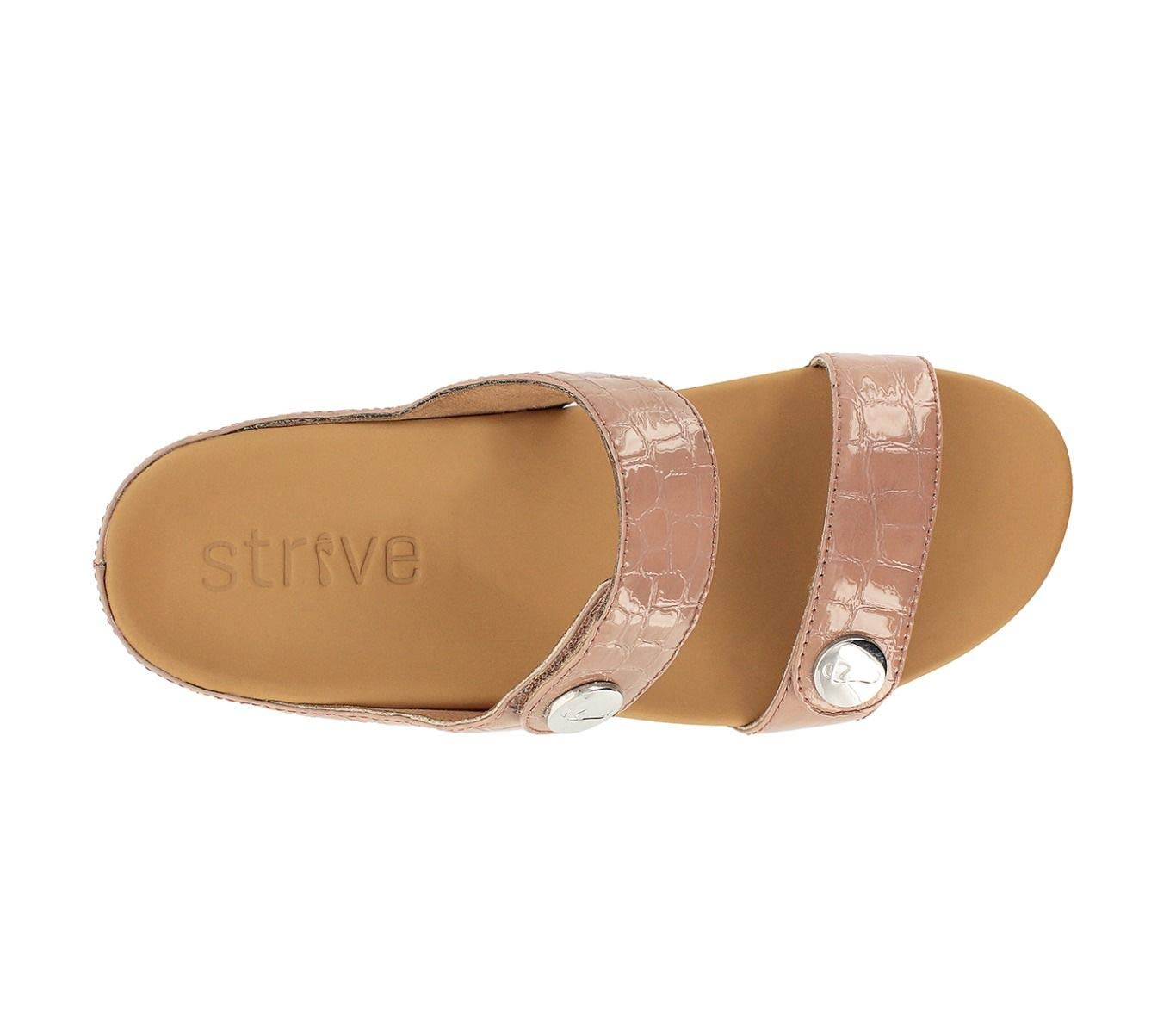 Strive Footwear Clara Orthotic Sandals for Women - Dusty Pink - Size 8 | Arch Support & Comfort | Perfect for Walking, Travel & Summer Outfits
