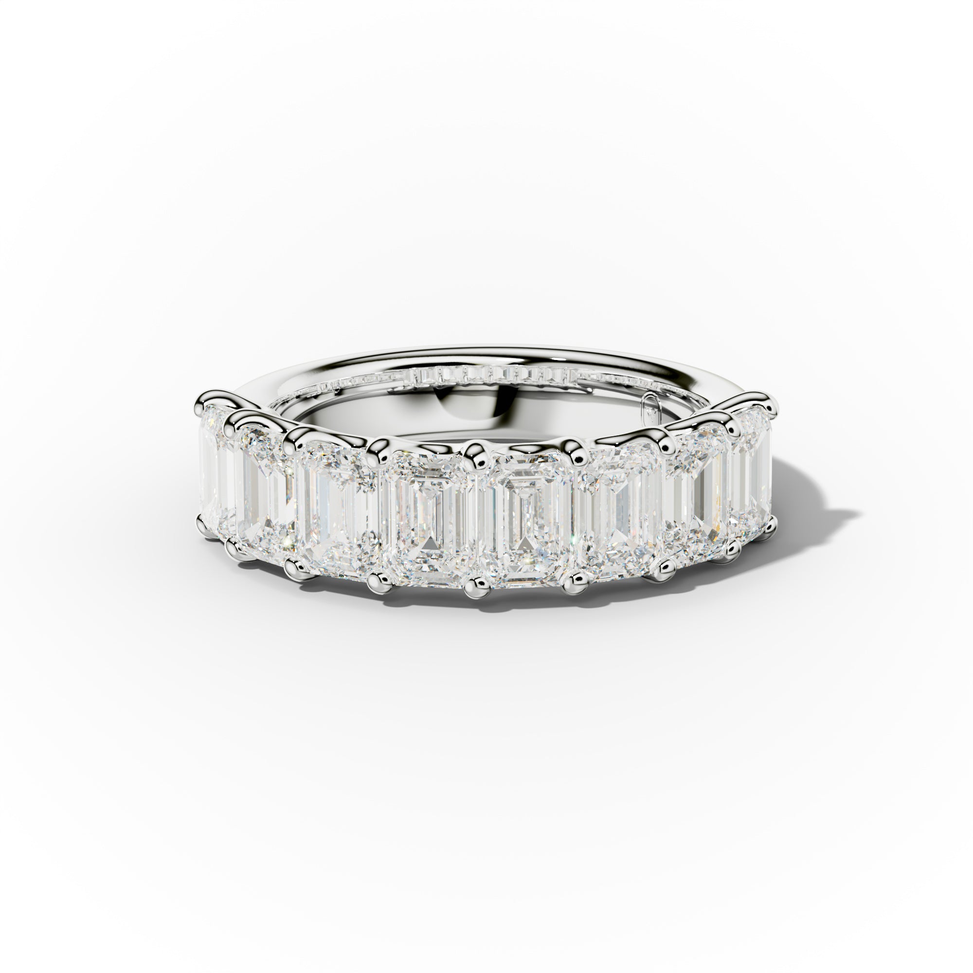 3.0 Carat Emerald Cut Diamond Anniversary Band for Women – Elegant Wedding Ring, Stackable Engagement Band, Perfect Gift for Anniversary, Valentine's Day & Special Occasions