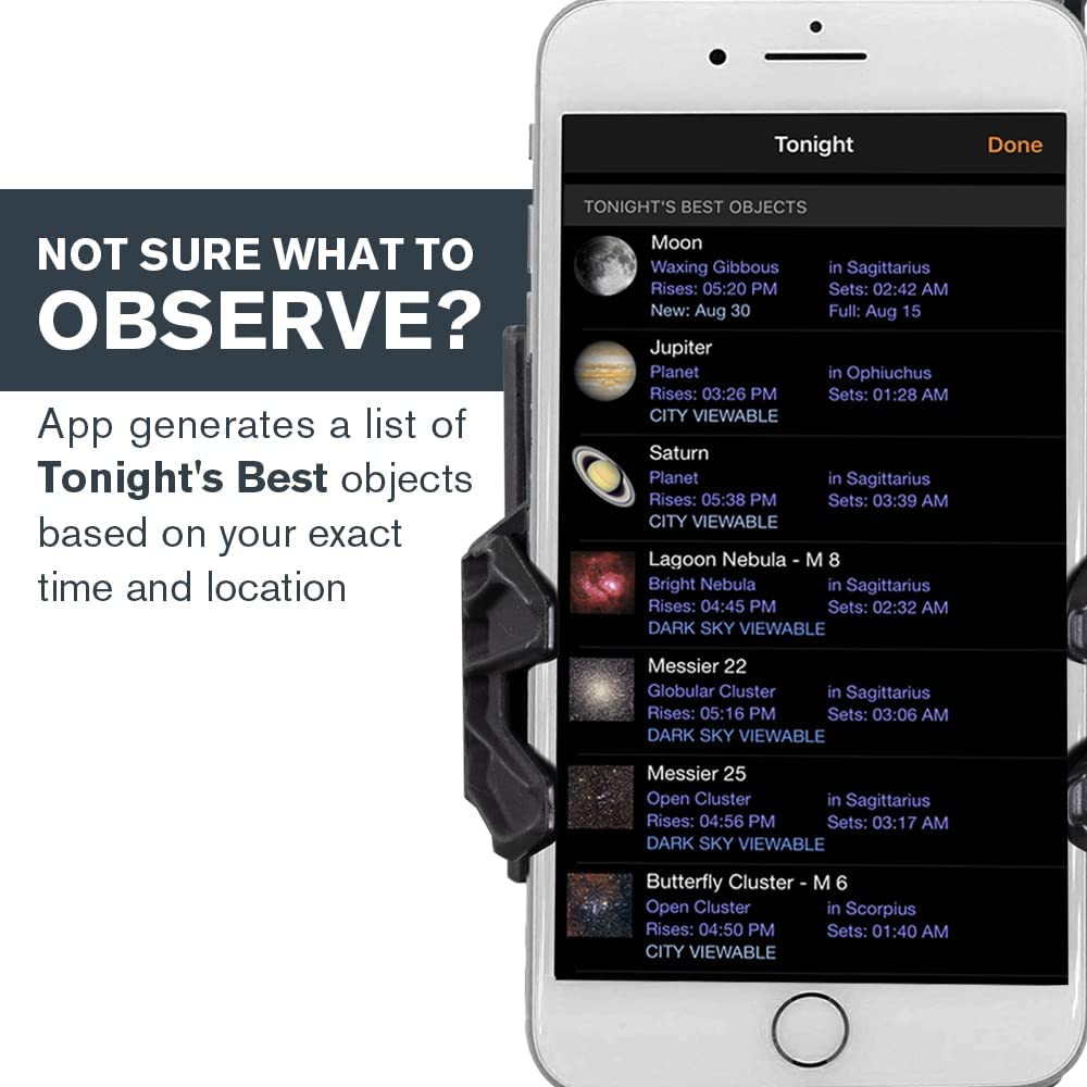 Celestron StarSense Explorer LT 114AZ Smartphone-Compatible Telescope with App – 114mm Newtonian Reflector for Stargazing – Find Stars, Planets & Galaxies Easily – Perfect for Backyard Astronomy, Camping & Astrophotography