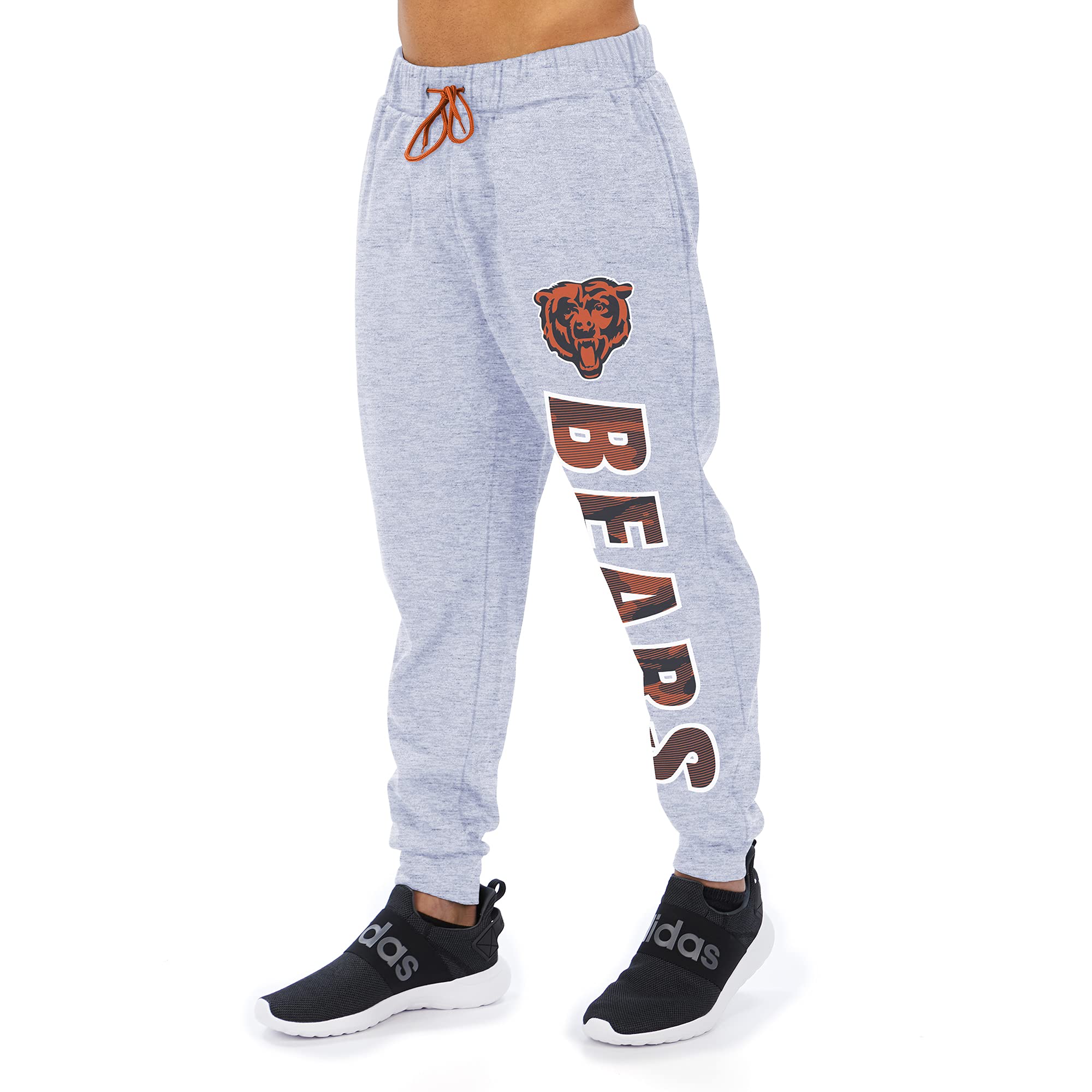 Zubaz Men's NFL Heather Gray Camo Graphic Jogger Pants - Comfortable & Stylish for Game Day, Workout, and Casual Wear