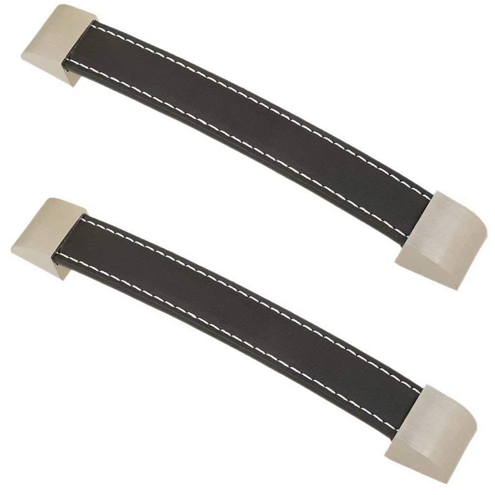 2-Pack Black Zinc Alloy Cabinet Handles - Durable Drawer Pulls for Wardrobe, Cupboard & Suitcase (192mm) - Home & Office Upgrade
