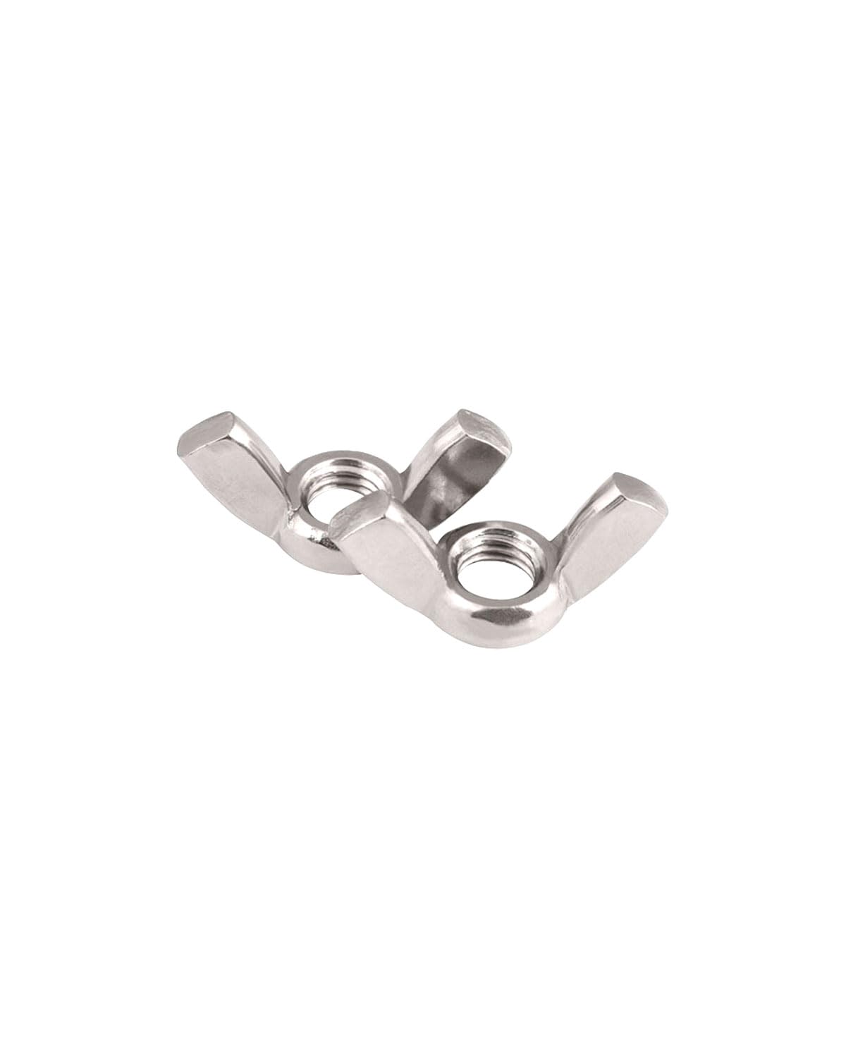304 Stainless Steel M8 Wing Nuts (Pack of 10) - Corrosion Resistant Hardware for DIY, Home Repair & Industrial Use - Perfect for Plumbing, Machinery & Automotive Applications