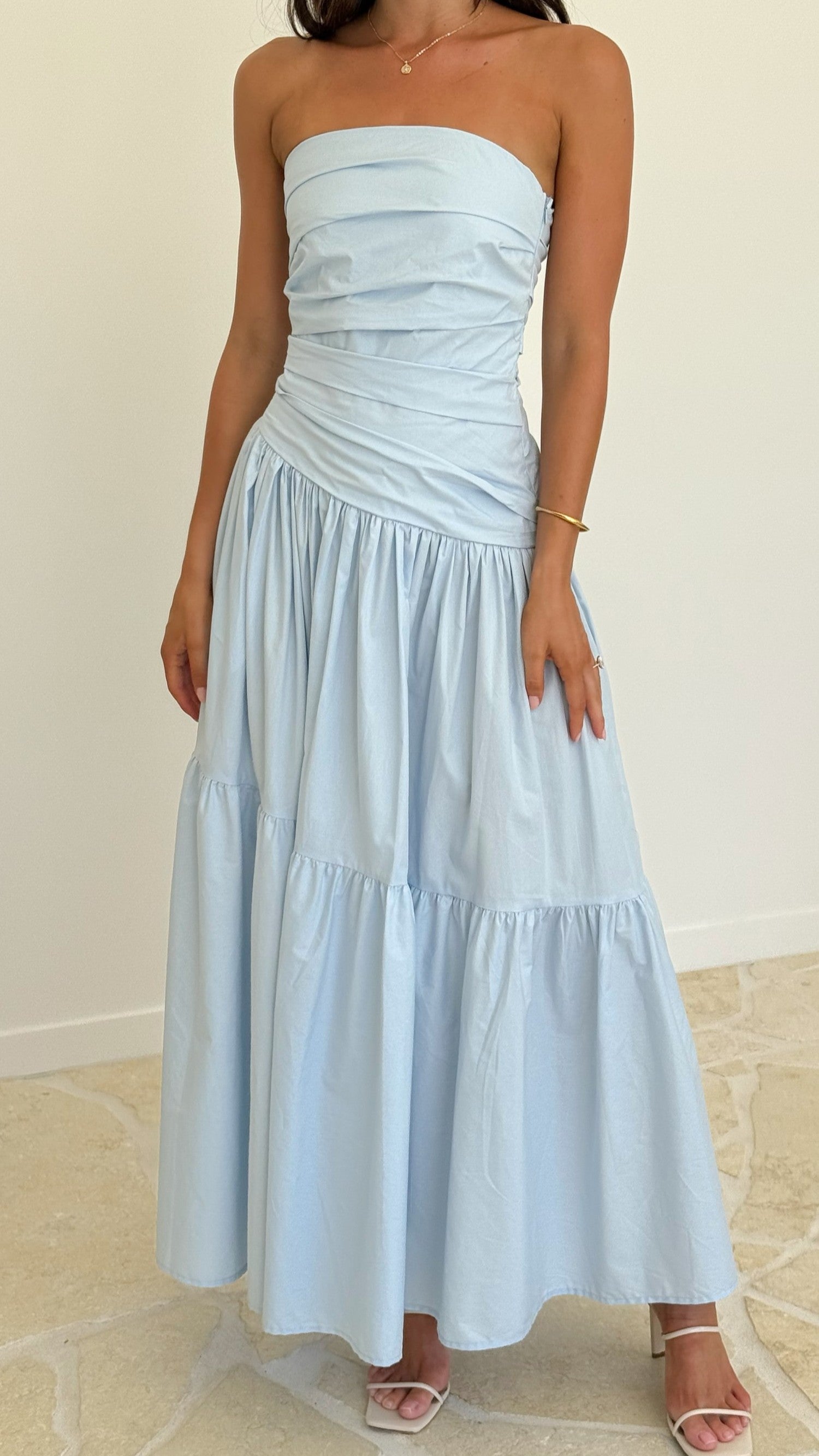 Lola Maxi Dress - Flowy Blue Long Dress for Women | Perfect for Beach, Vacation & Summer Outfits
