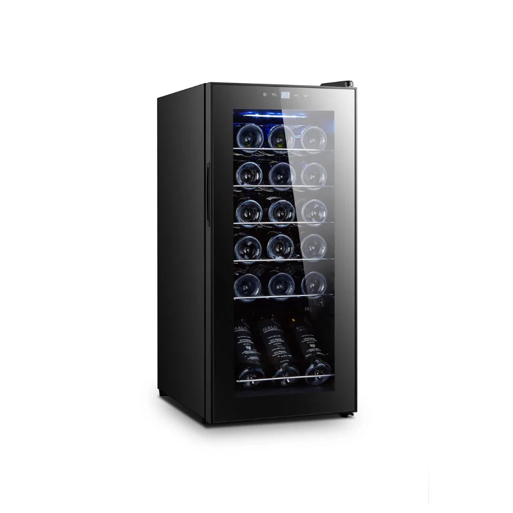 Milex 18 Bottle Dual Zone Wine Cooler Refrigerator - Freestanding or Built-In for Home, Bar, Restaurant & Office Use