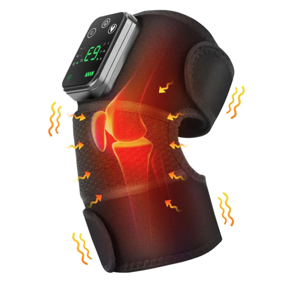 Electric Heating Knee Pads for Pain Relief - Rechargeable Moxibustion Therapy Knee Warmers for Arthritis, Joint Pain & Muscle Recovery - Perfect for Home Use, Sports Recovery & Winter Warmth
